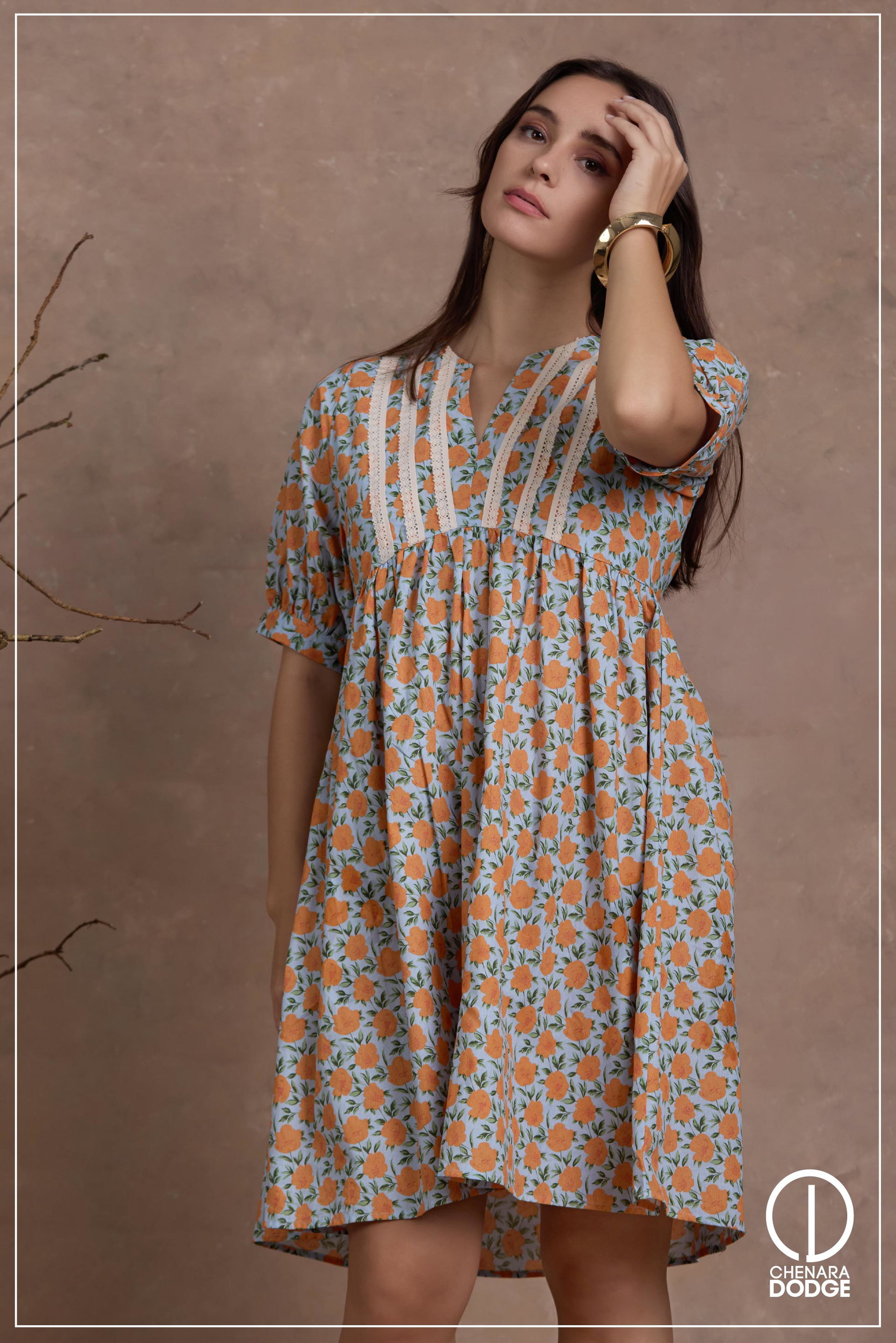 NATALIA V NECK MINI DRESS