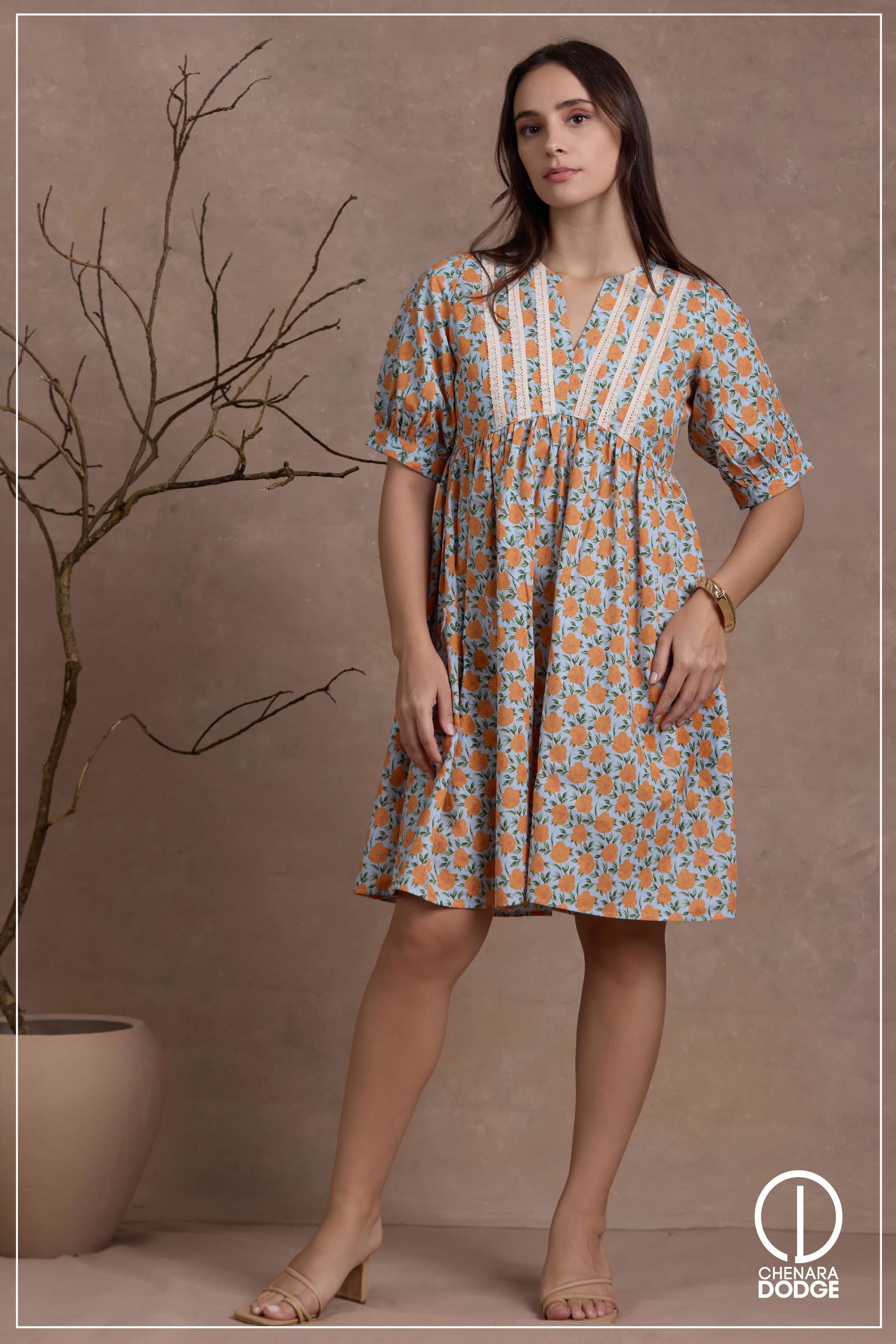  Pastel Blue & Orange