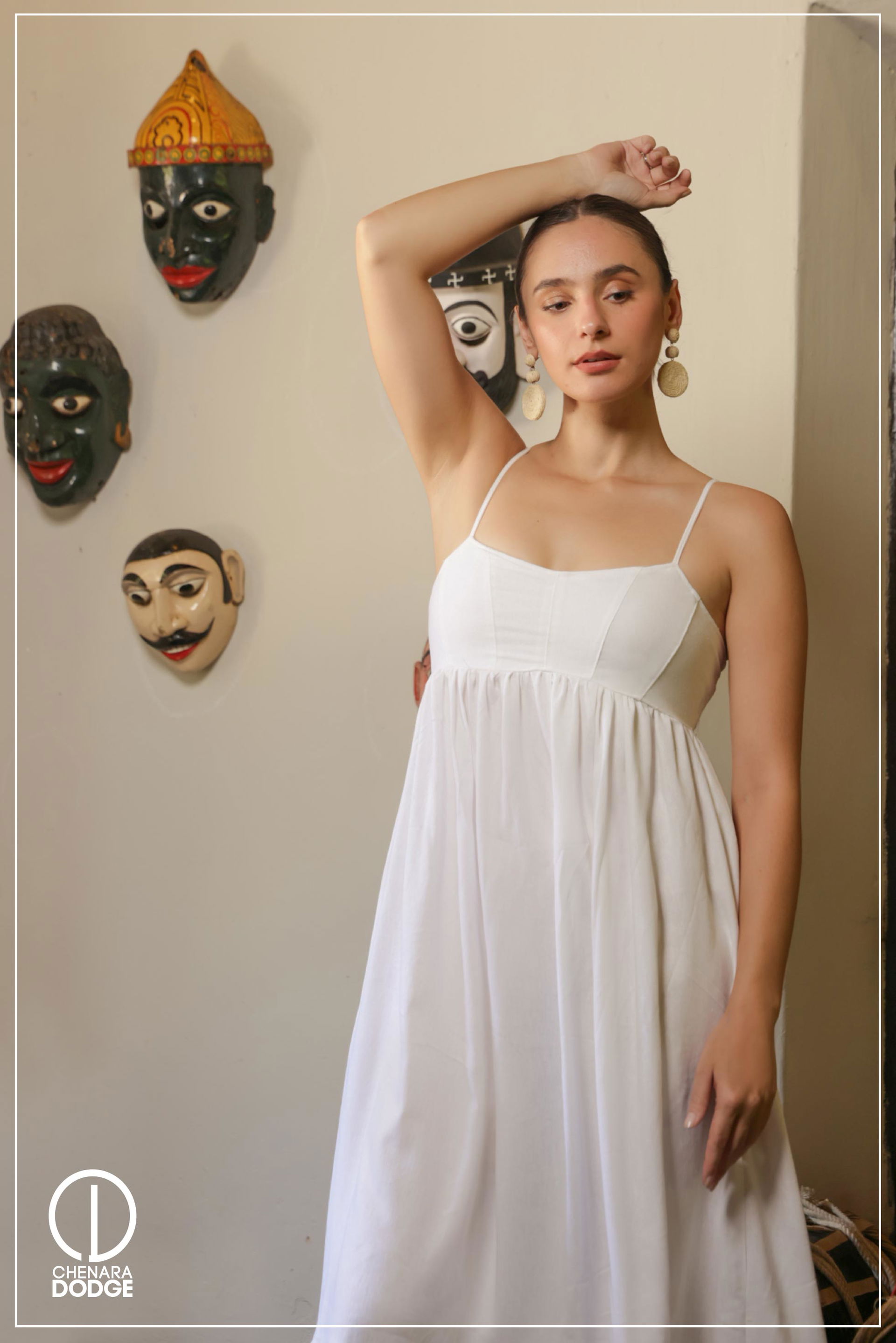 NEIRA STRAPPED MAXI DRESS