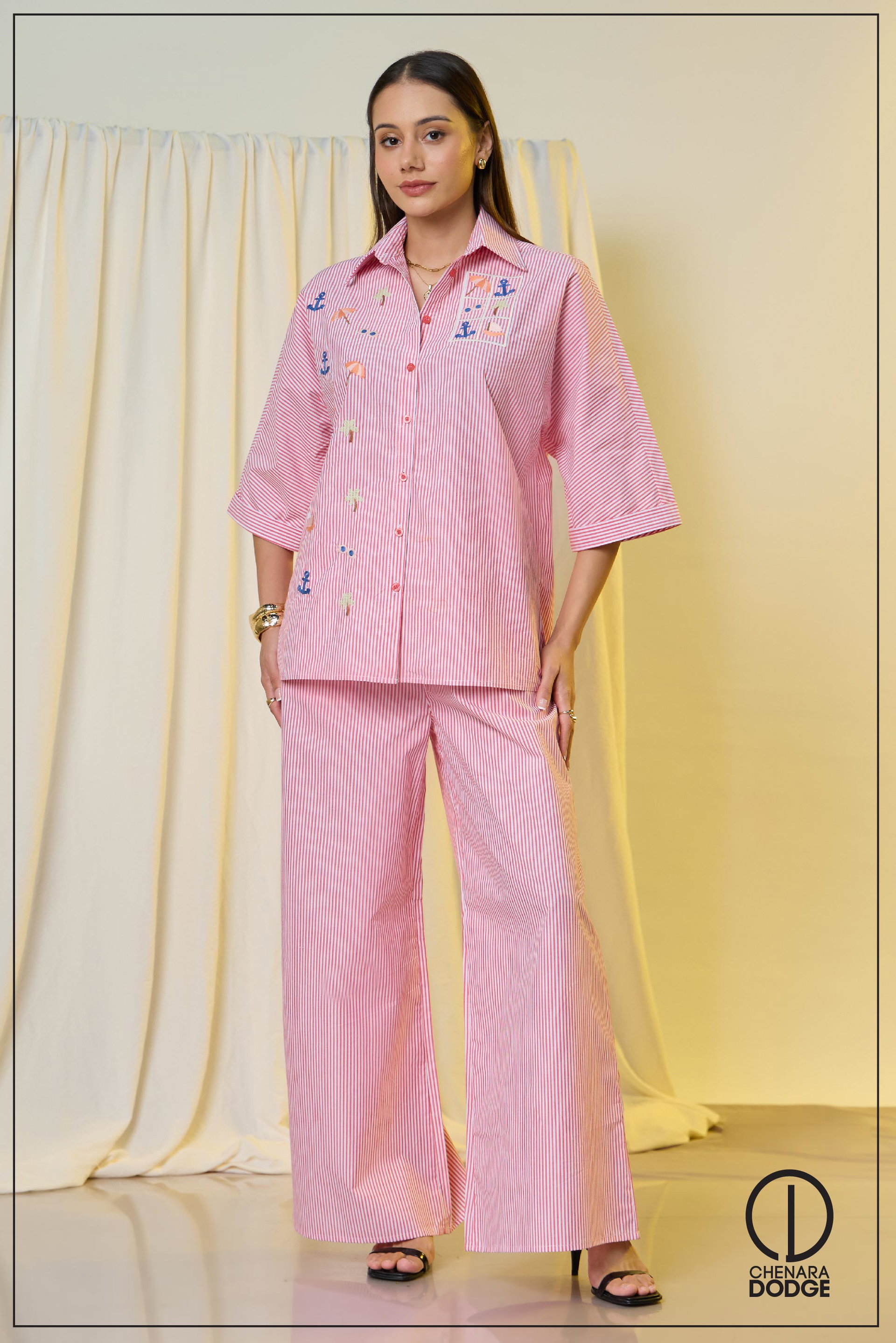 NINA EMB TWO PIECE SET