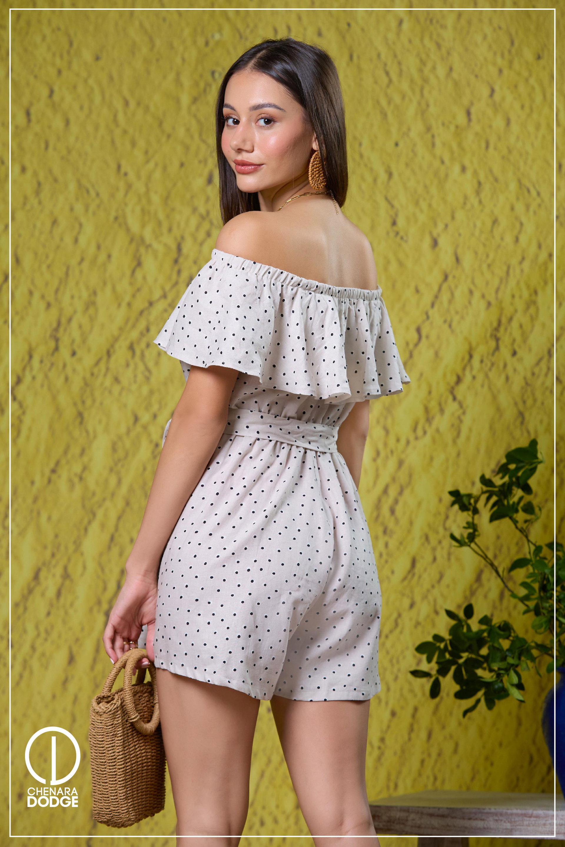 NINA OFF SHOULDER ROMPER