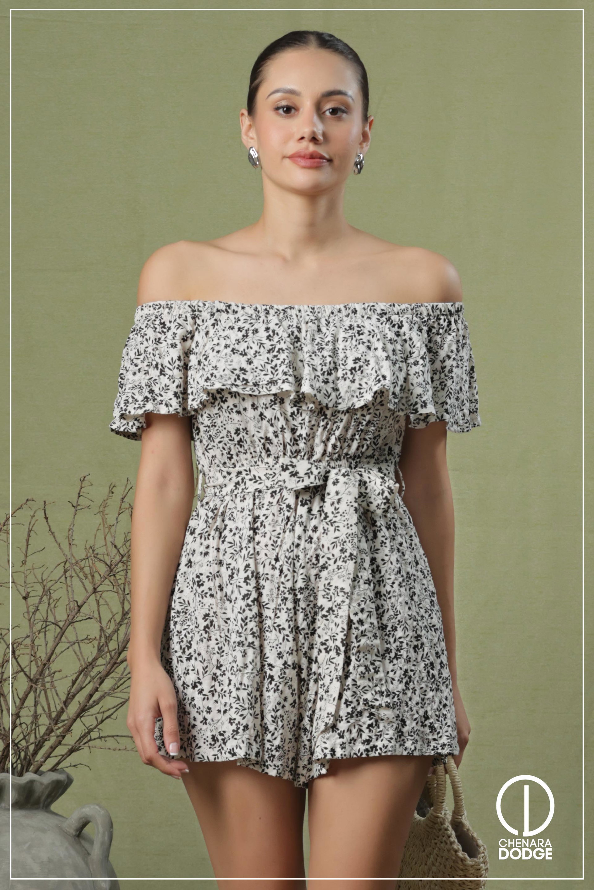 NINA OFF SHOULDER ROMPER