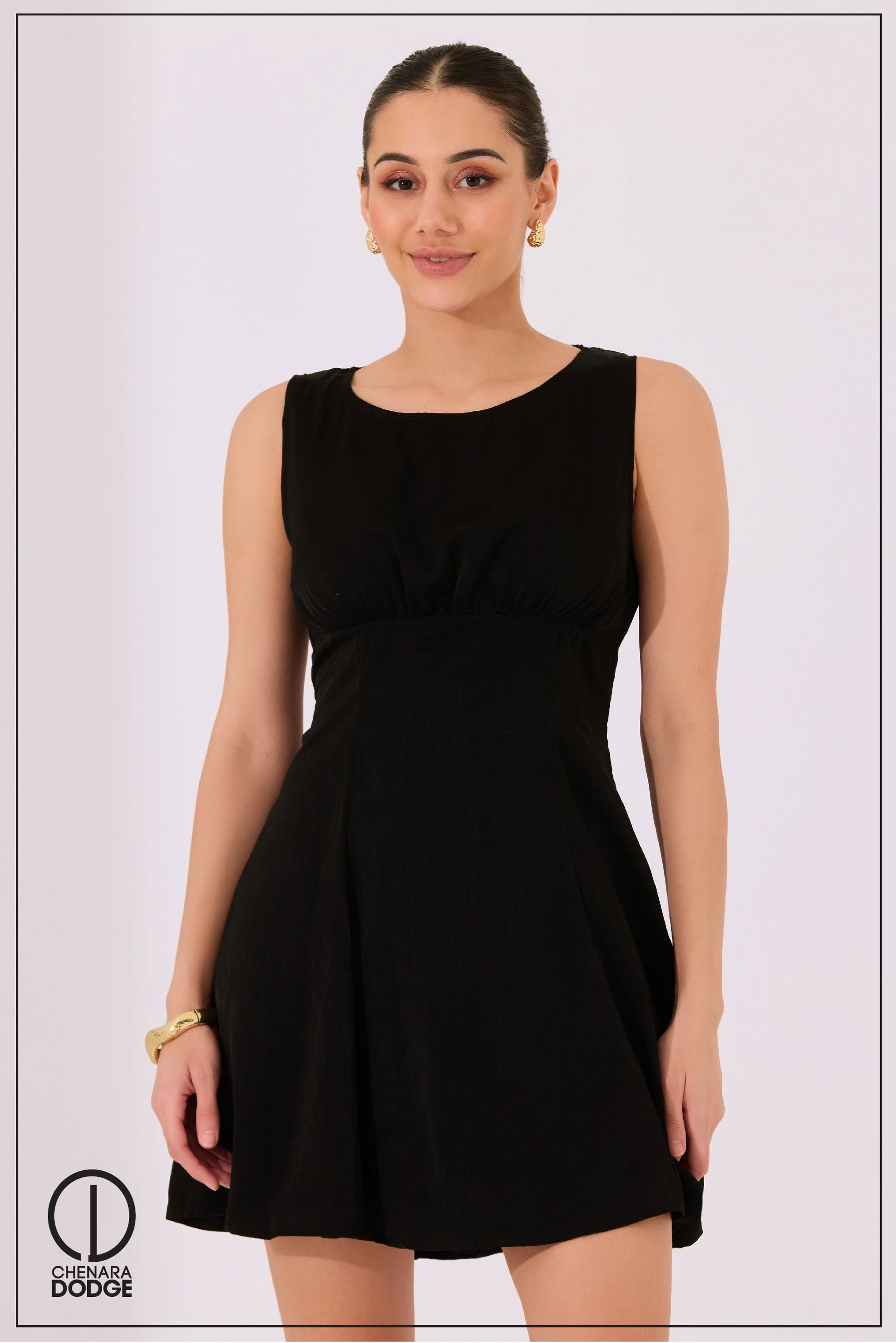 NINA ROUND NECK MINI DRESS