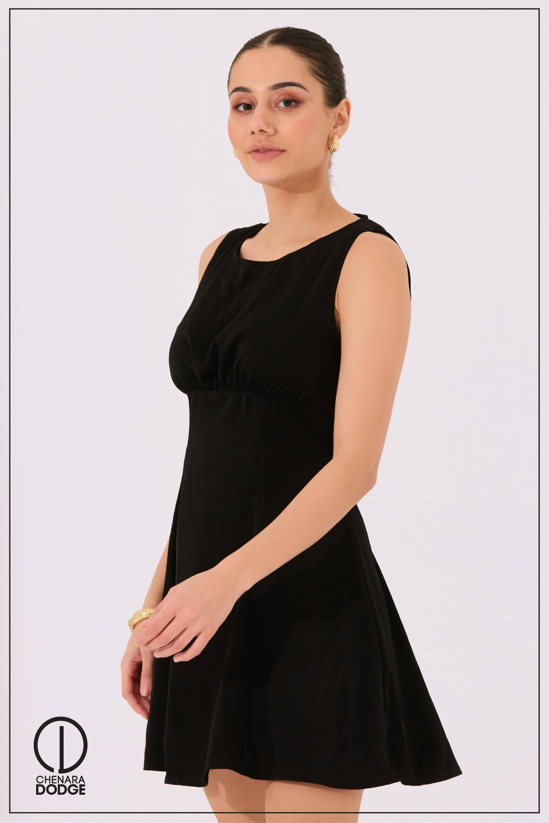 NINA ROUND NECK MINI DRESS