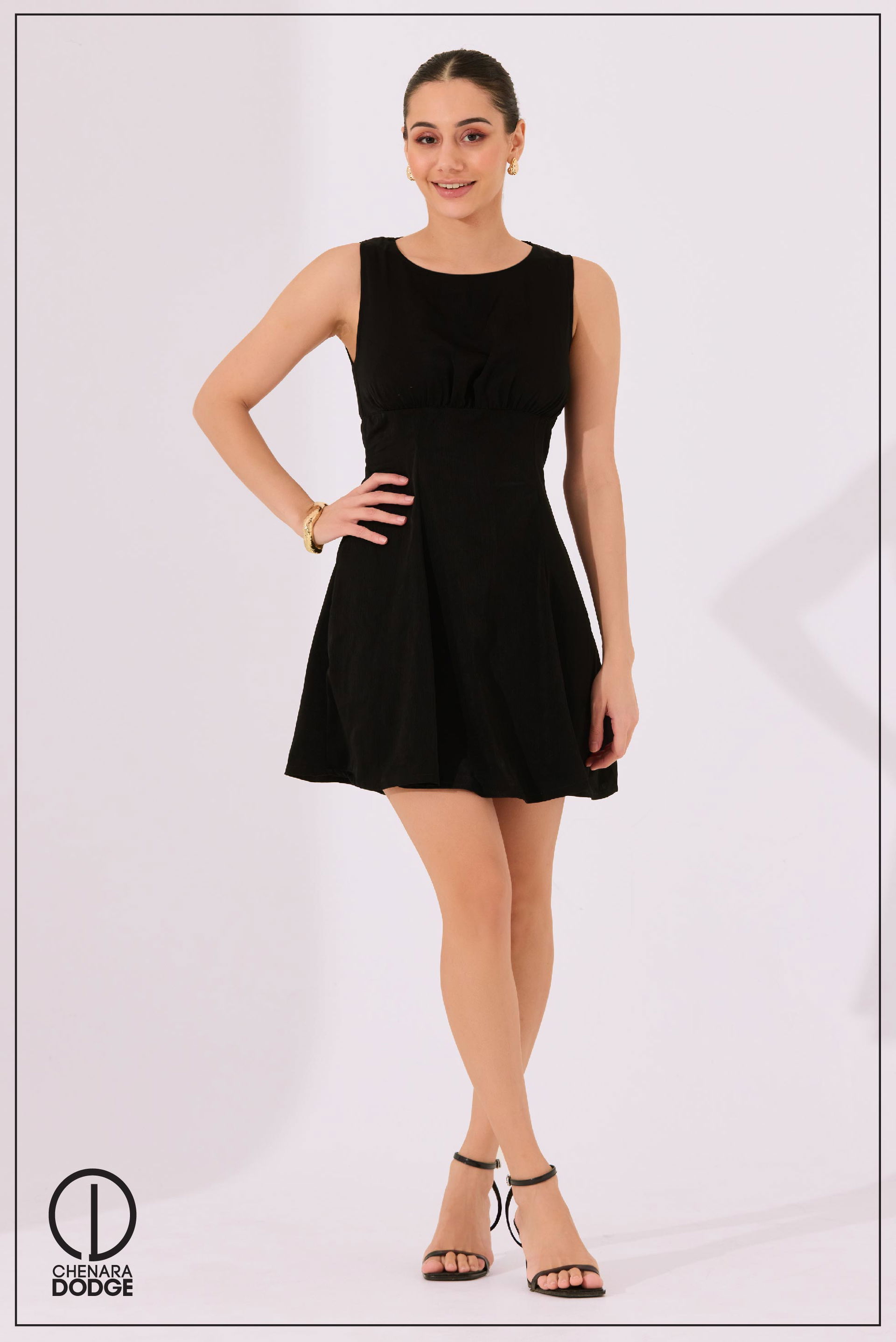 NINA ROUND NECK MINI DRESS