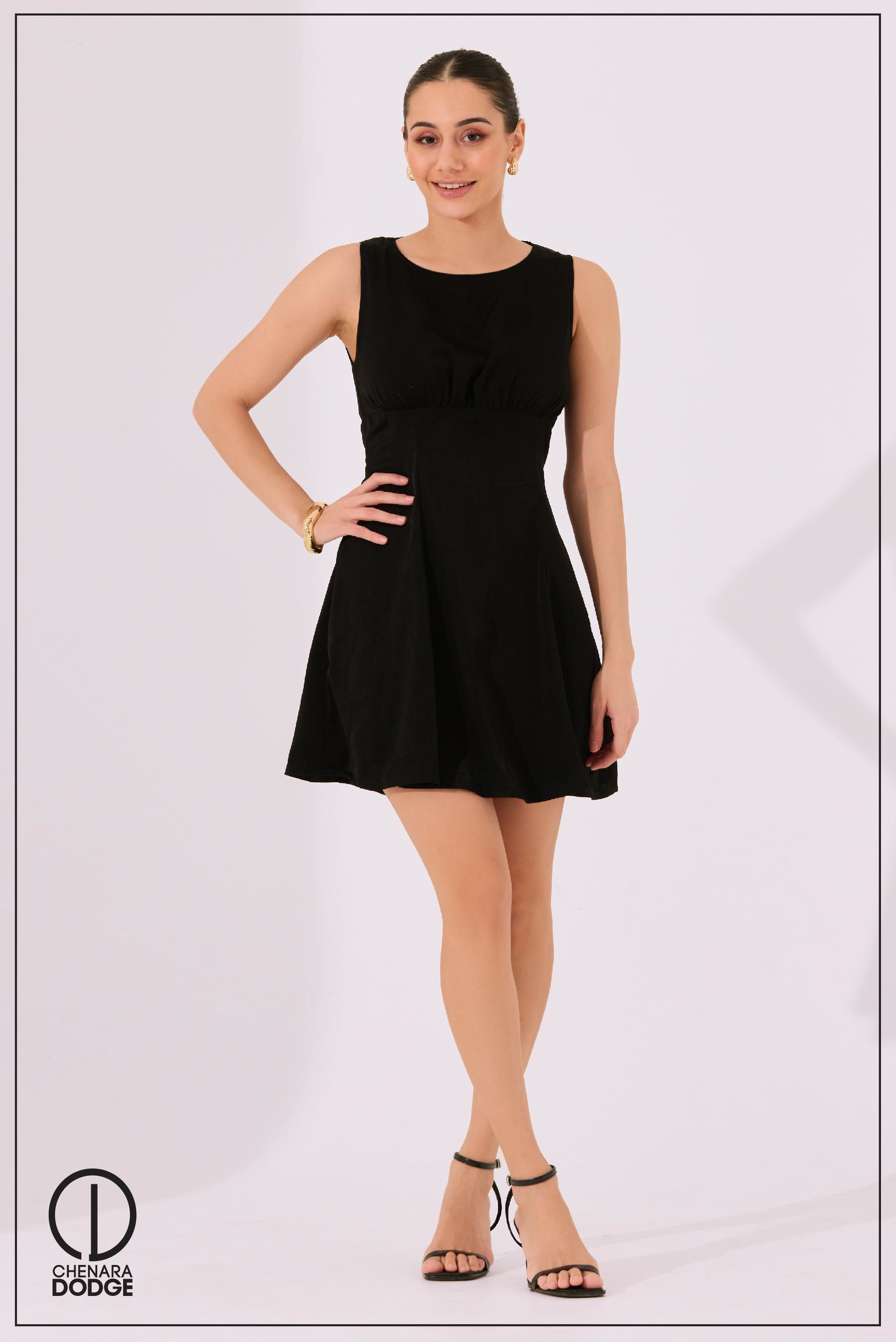 NINA ROUND NECK MINI DRESS
