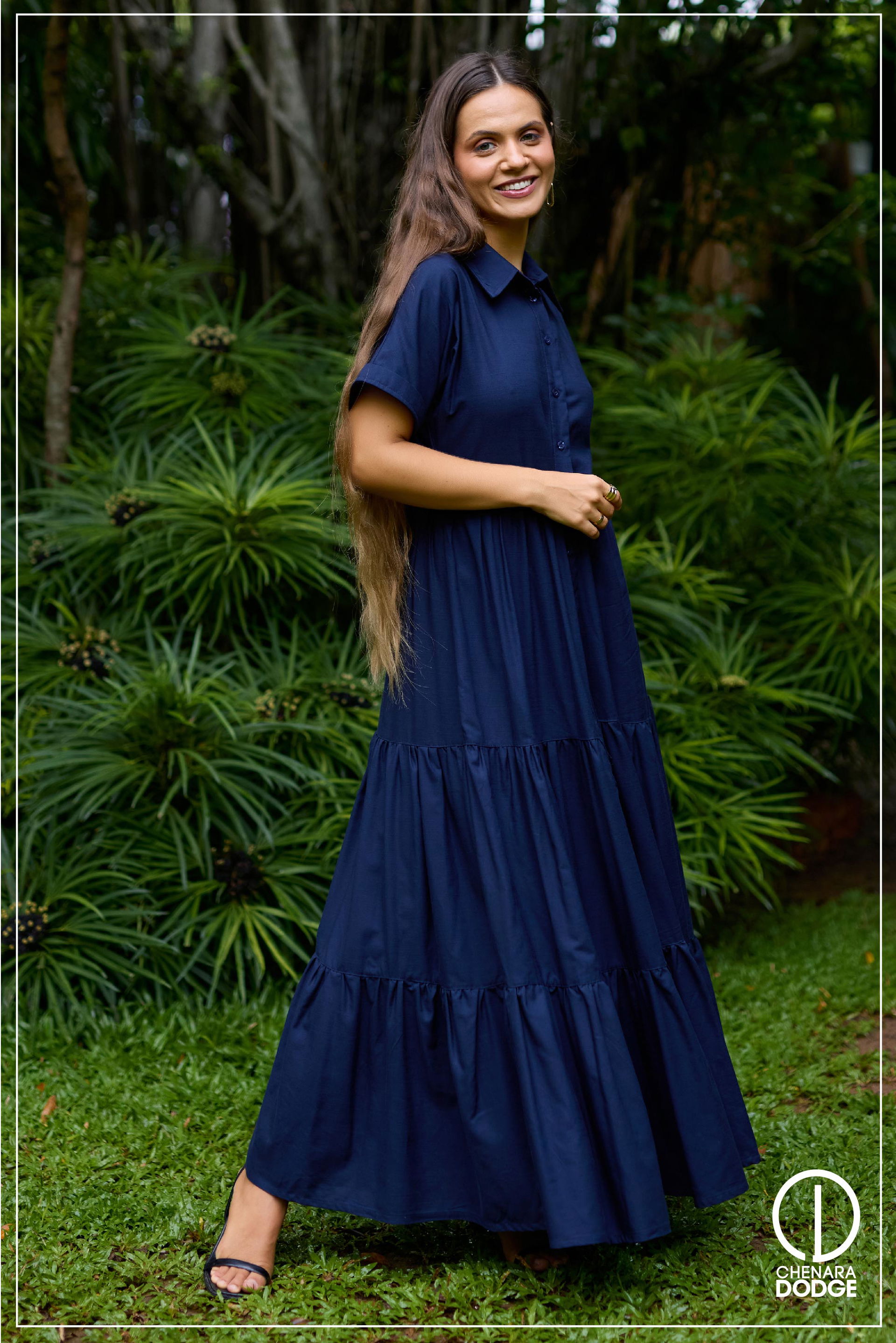 OLIVIA  BUTTON DOWN MAXI DRESS