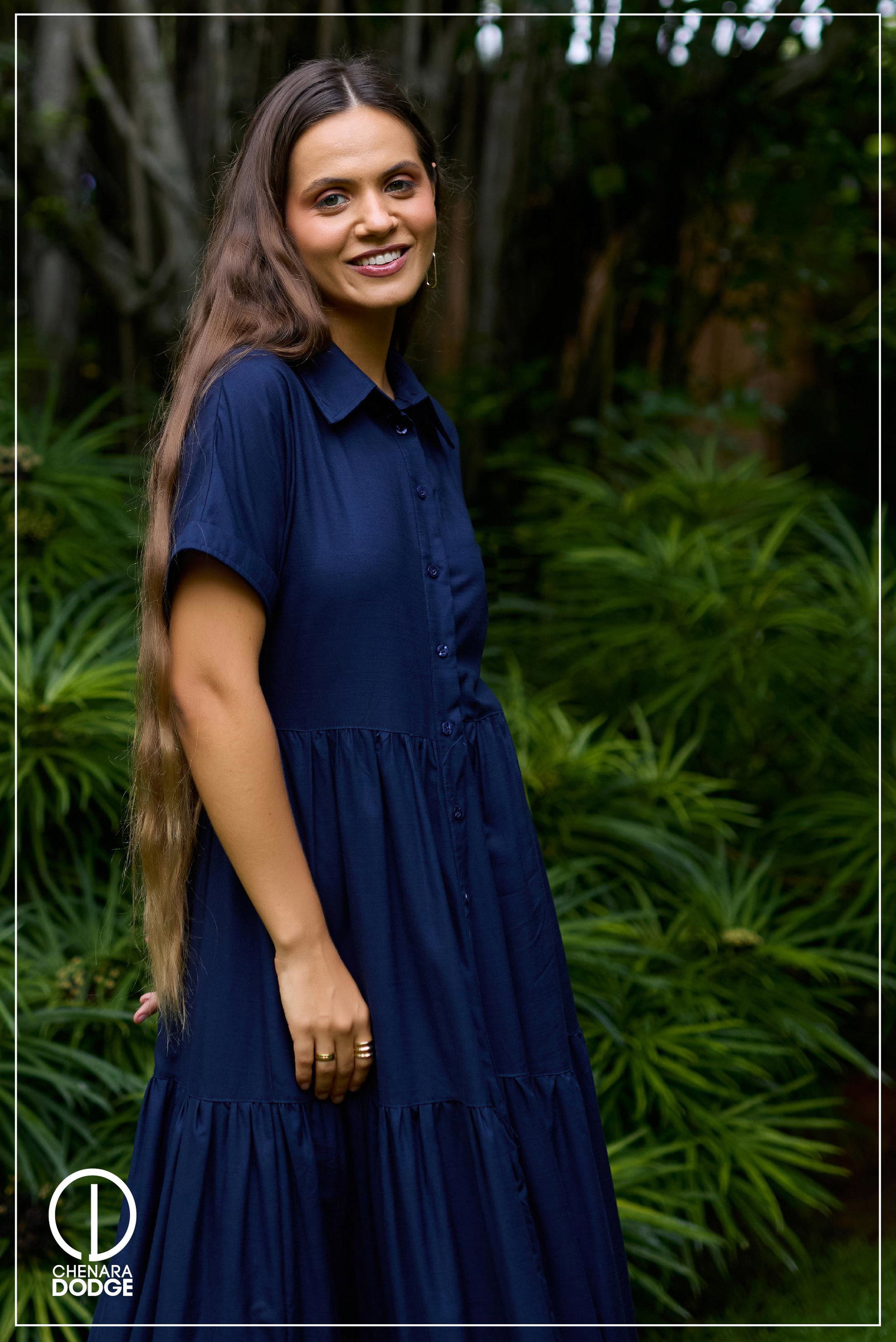 OLIVIA  BUTTON DOWN MAXI DRESS
