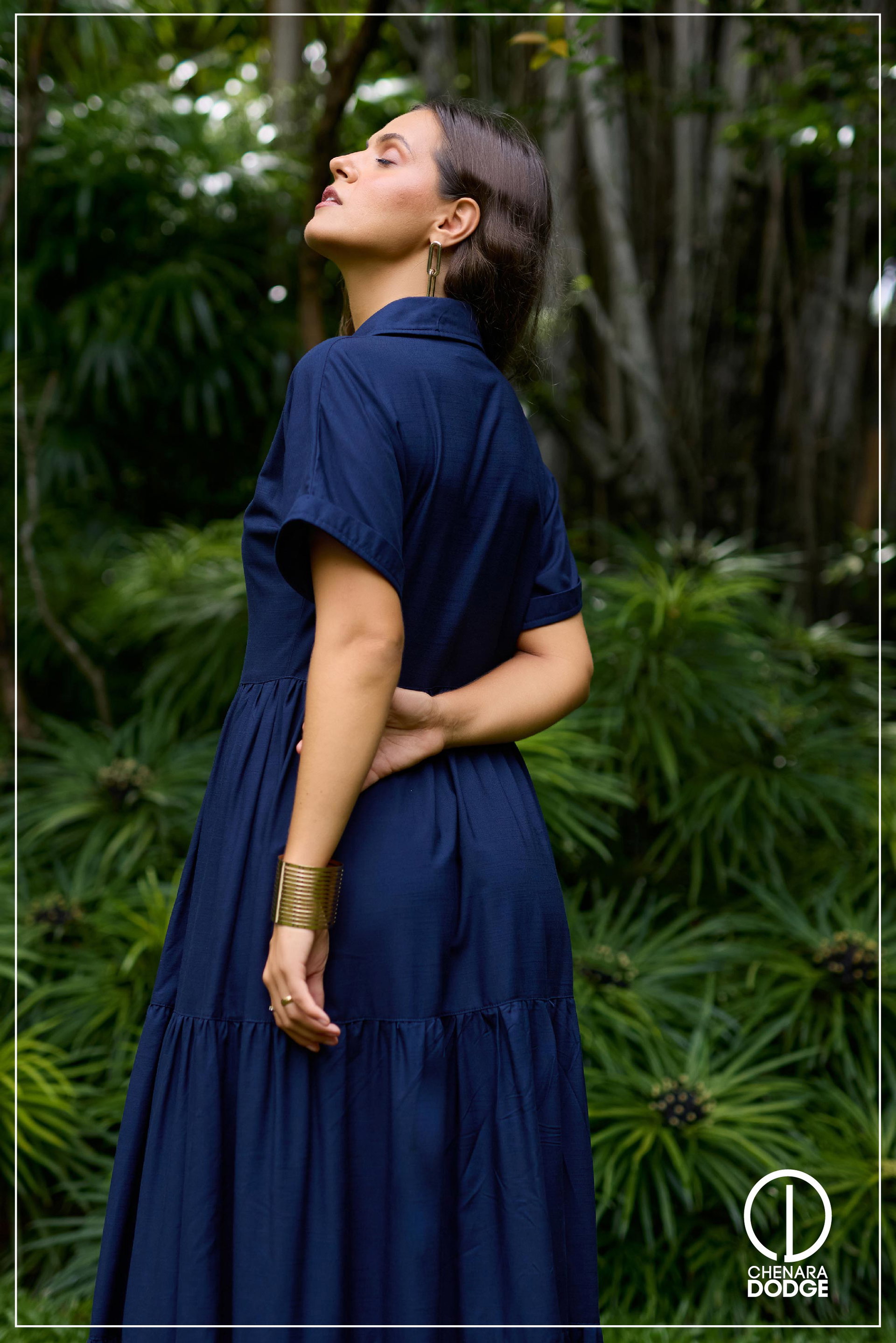 OLIVIA  BUTTON DOWN MAXI DRESS