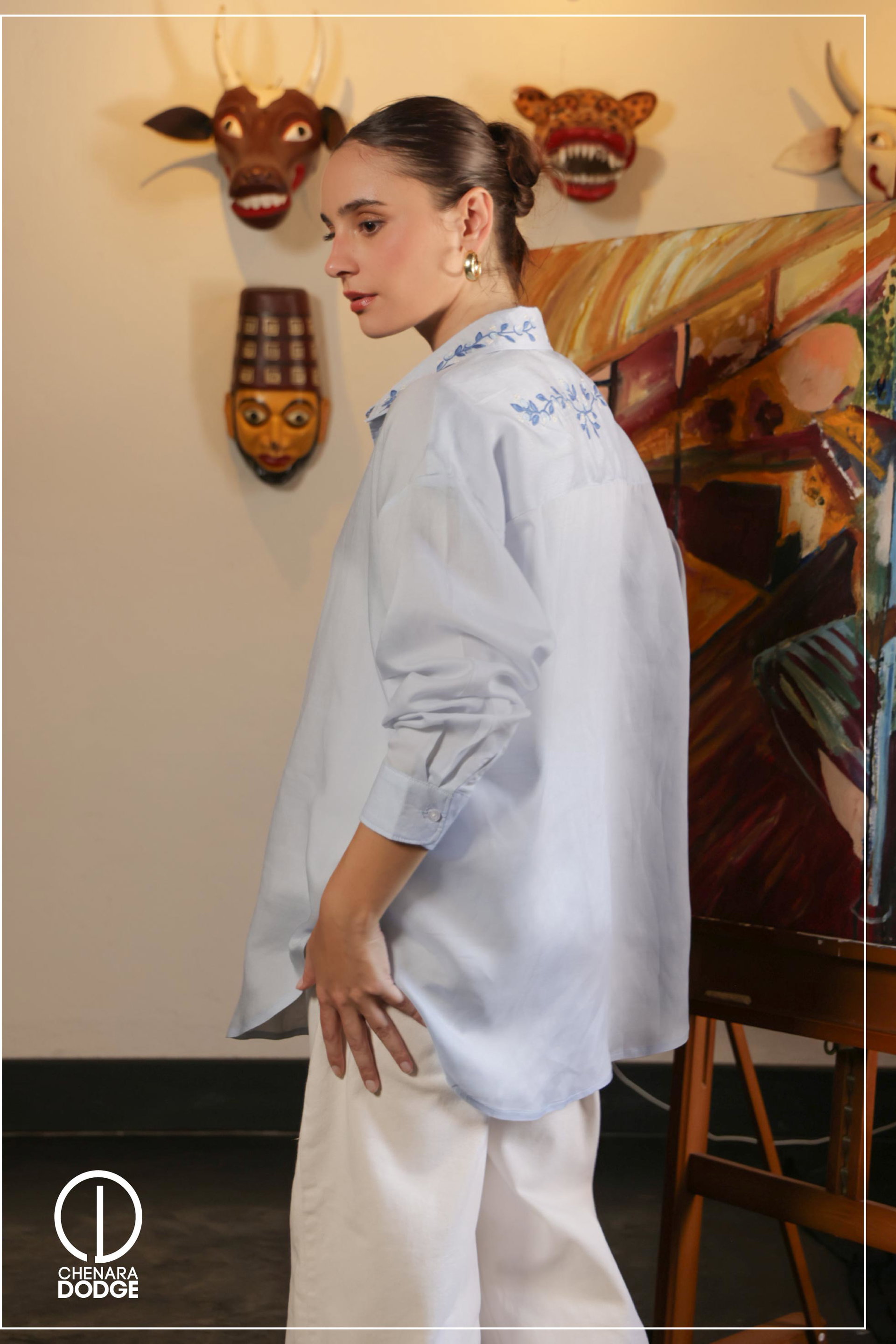 OLIVIA BUTTON DOWN SHIRT