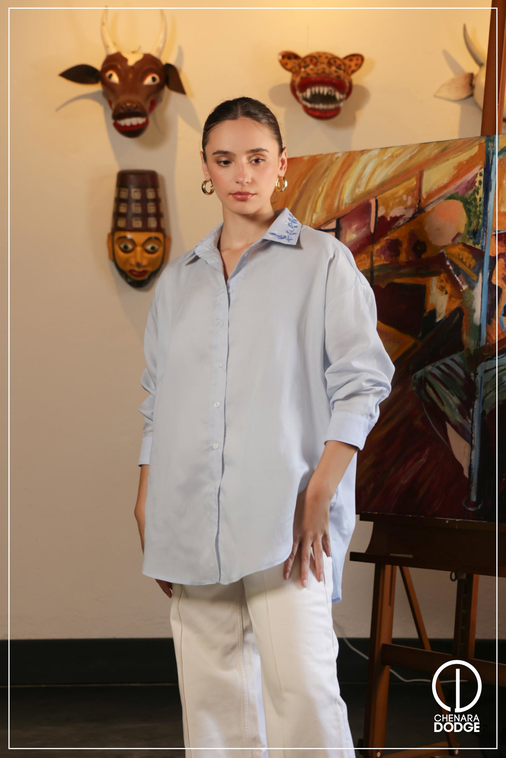 OLIVIA BUTTON DOWN SHIRT