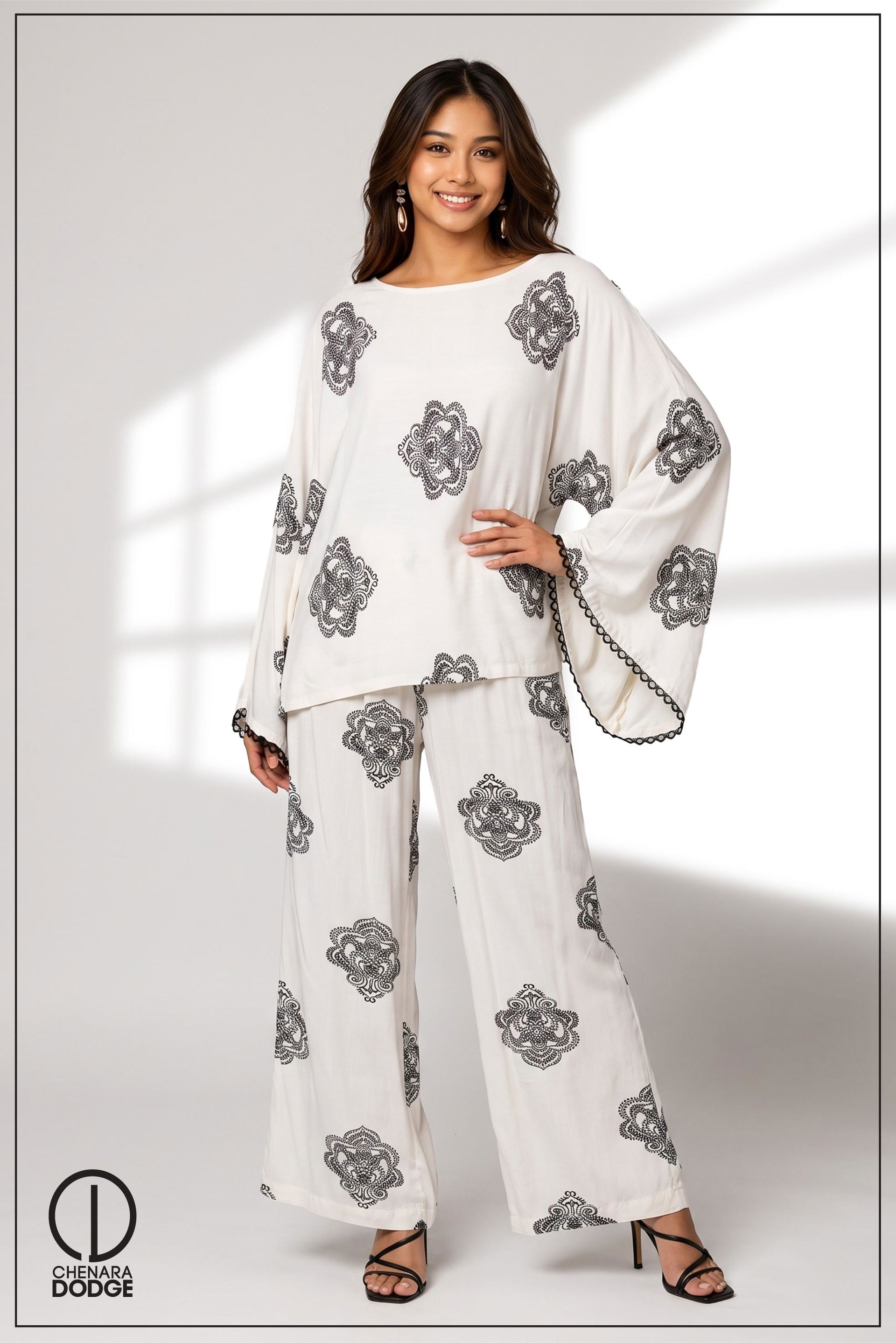 OLIVIA RELAXED TOP AND WIDE LEG PANT