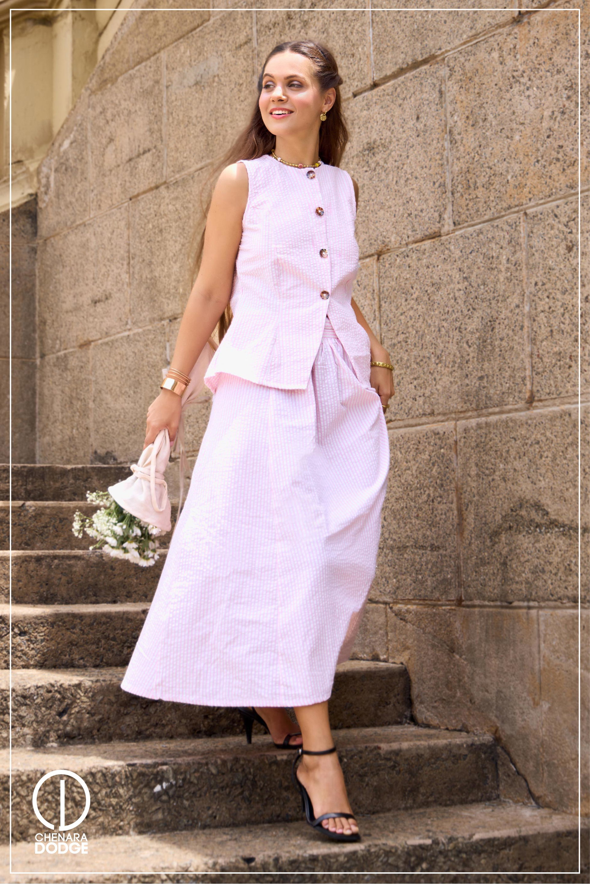 OLIVIA SLIT OPENING SKIRT