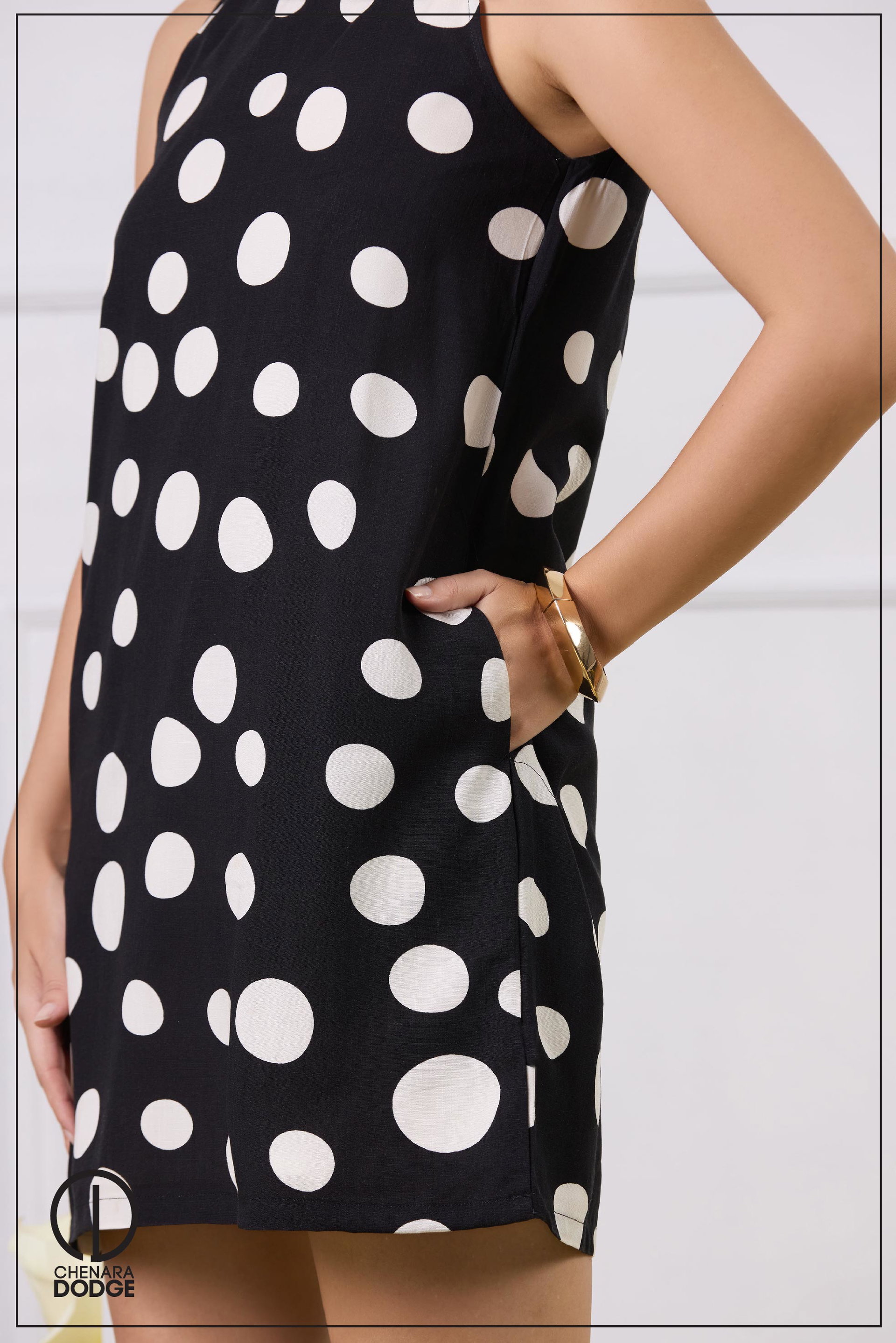 ORNELLA ROUND NECK MINI DRESS