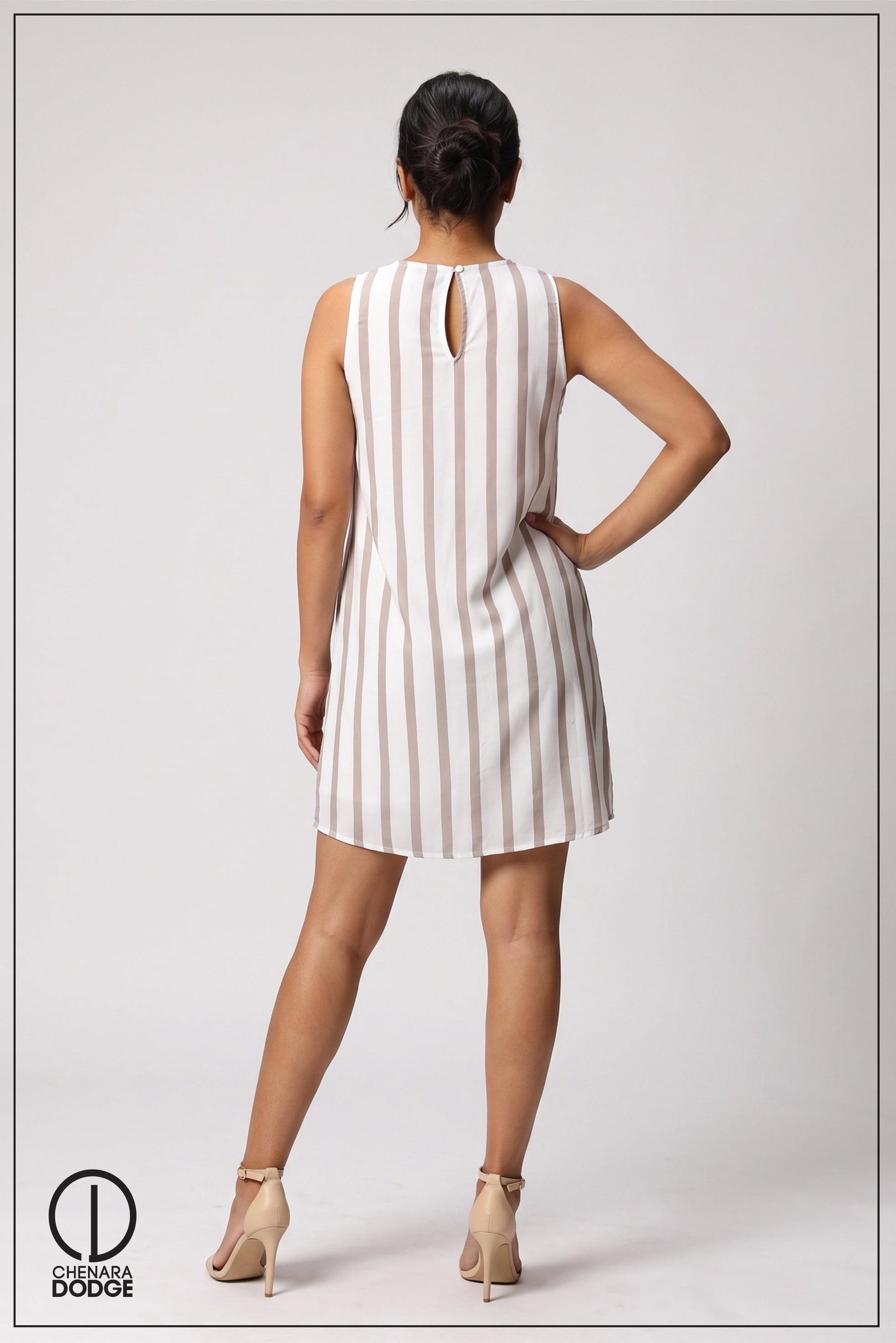 ORNELLA ROUND NECK MINI DRESS