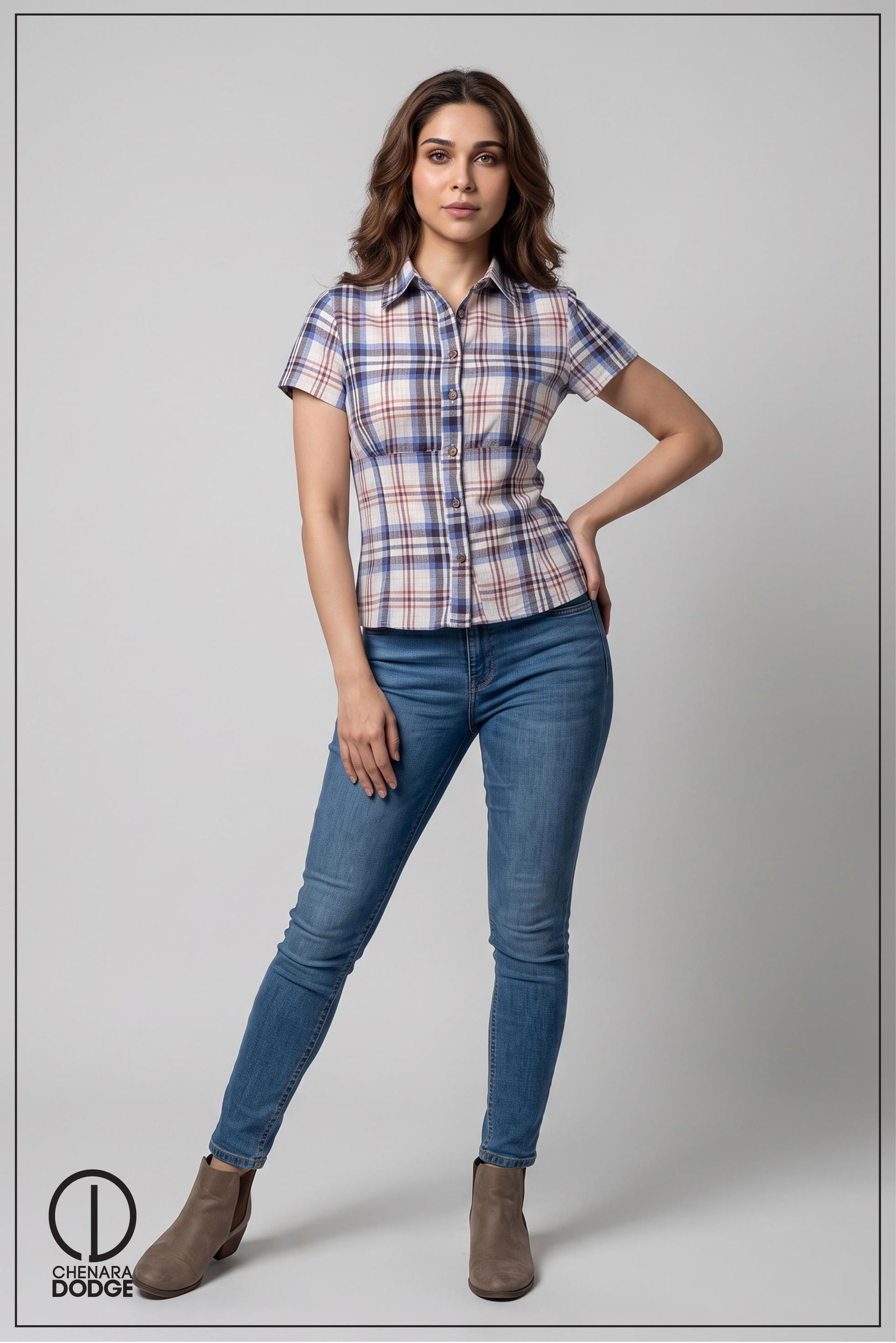 POLINA SHORT SLEEVE CAUSAL SHIRT