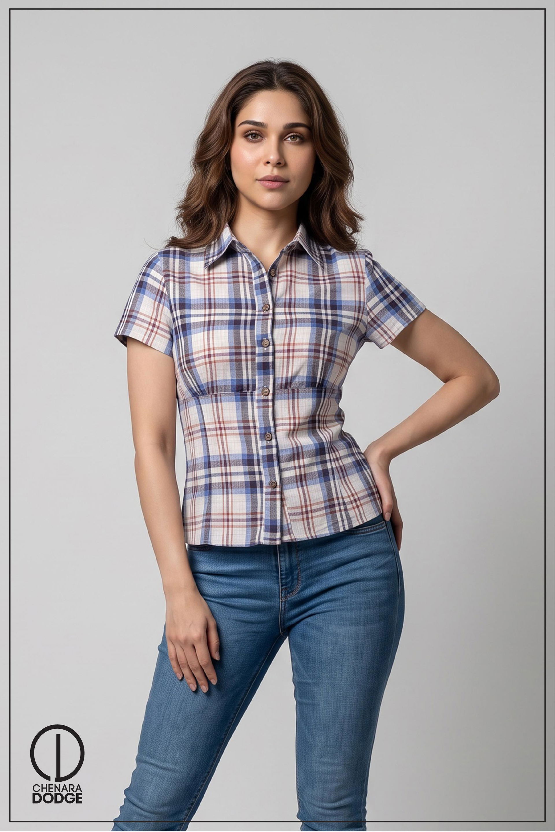 POLINA SHORT SLEEVE CAUSAL SHIRT