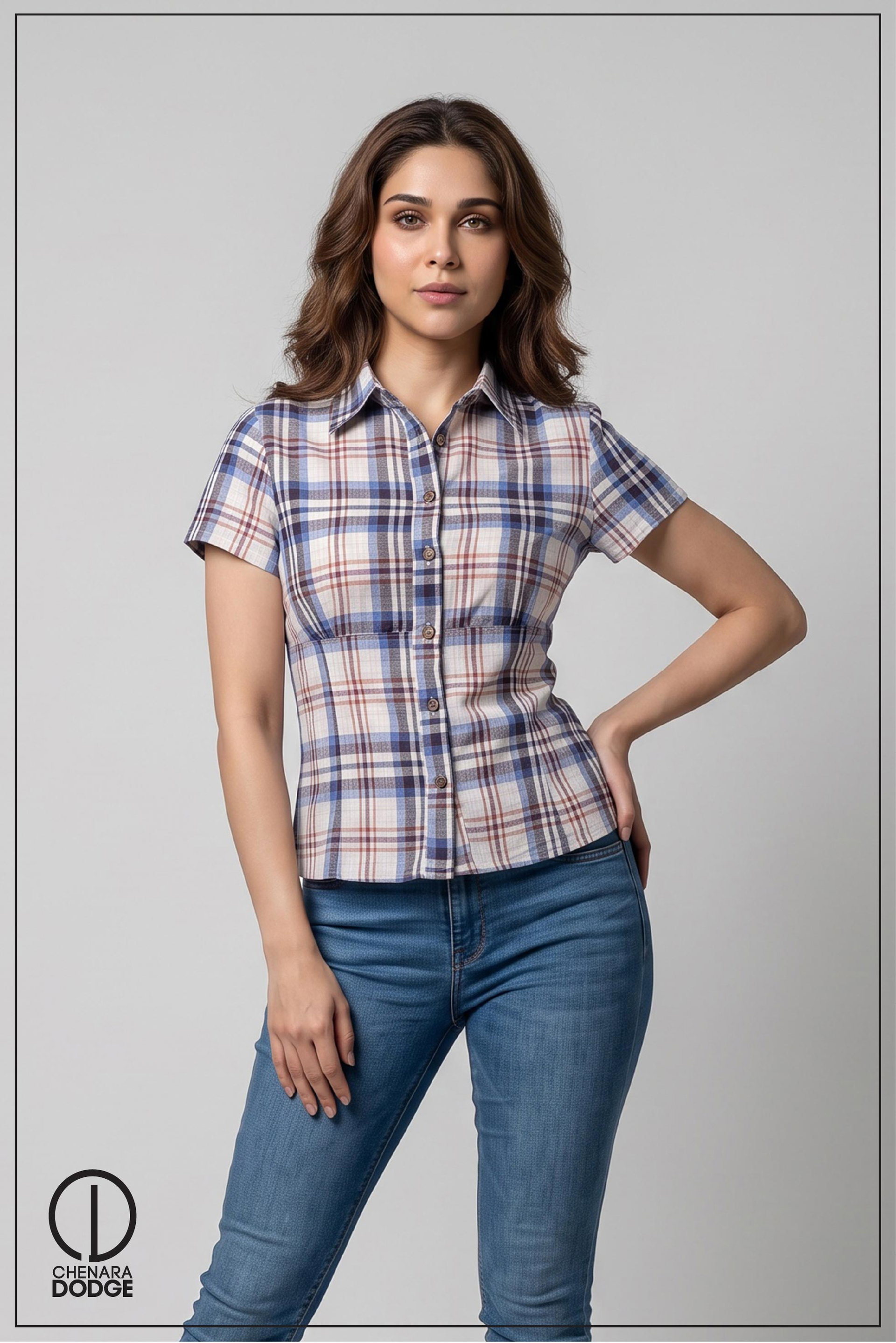 POLINA SHORT SLEEVE CAUSAL SHIRT