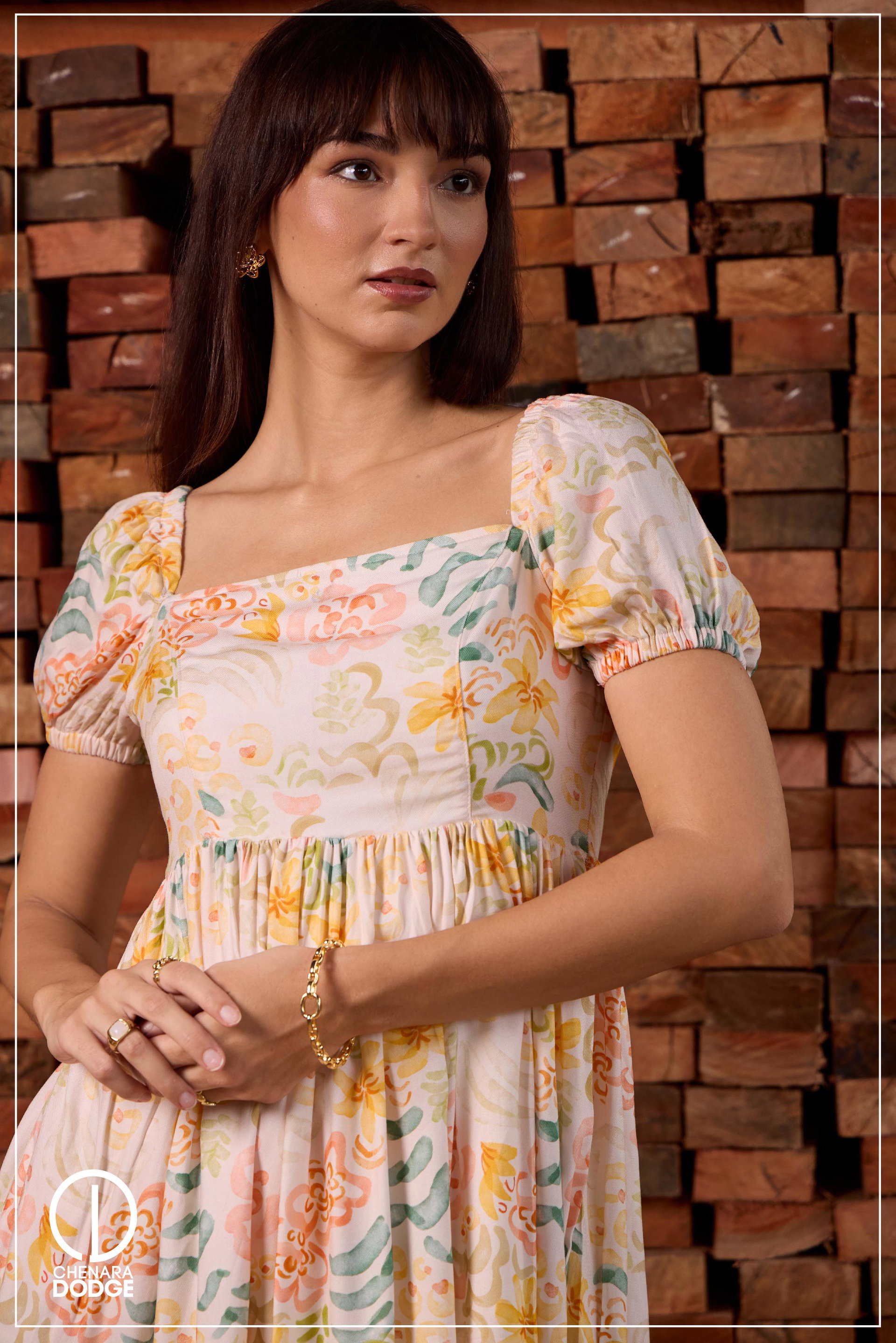 RAE PUFF SLEEVE BABYDOLL DRESS