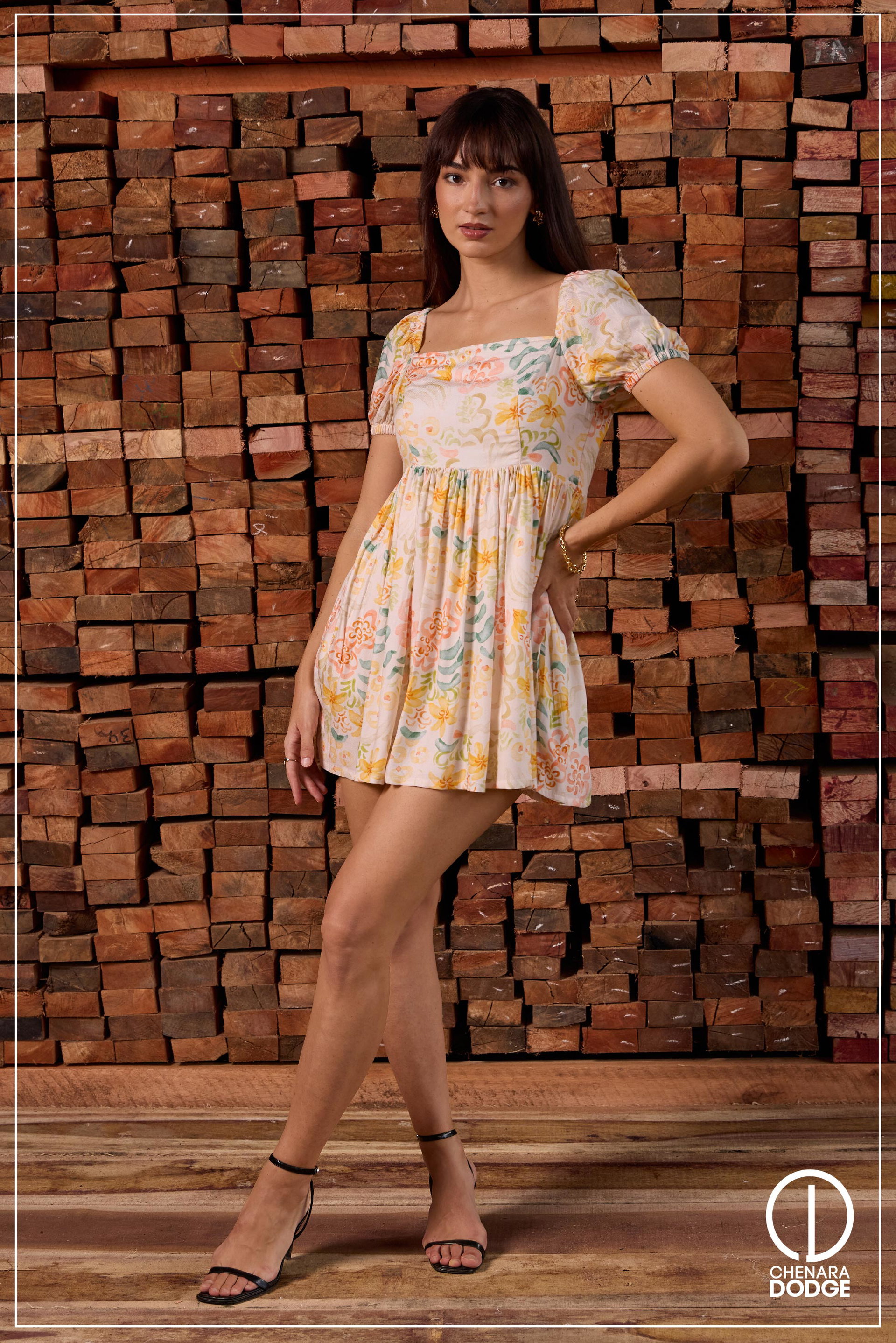 RAE PUFF SLEEVE BABYDOLL DRESS
