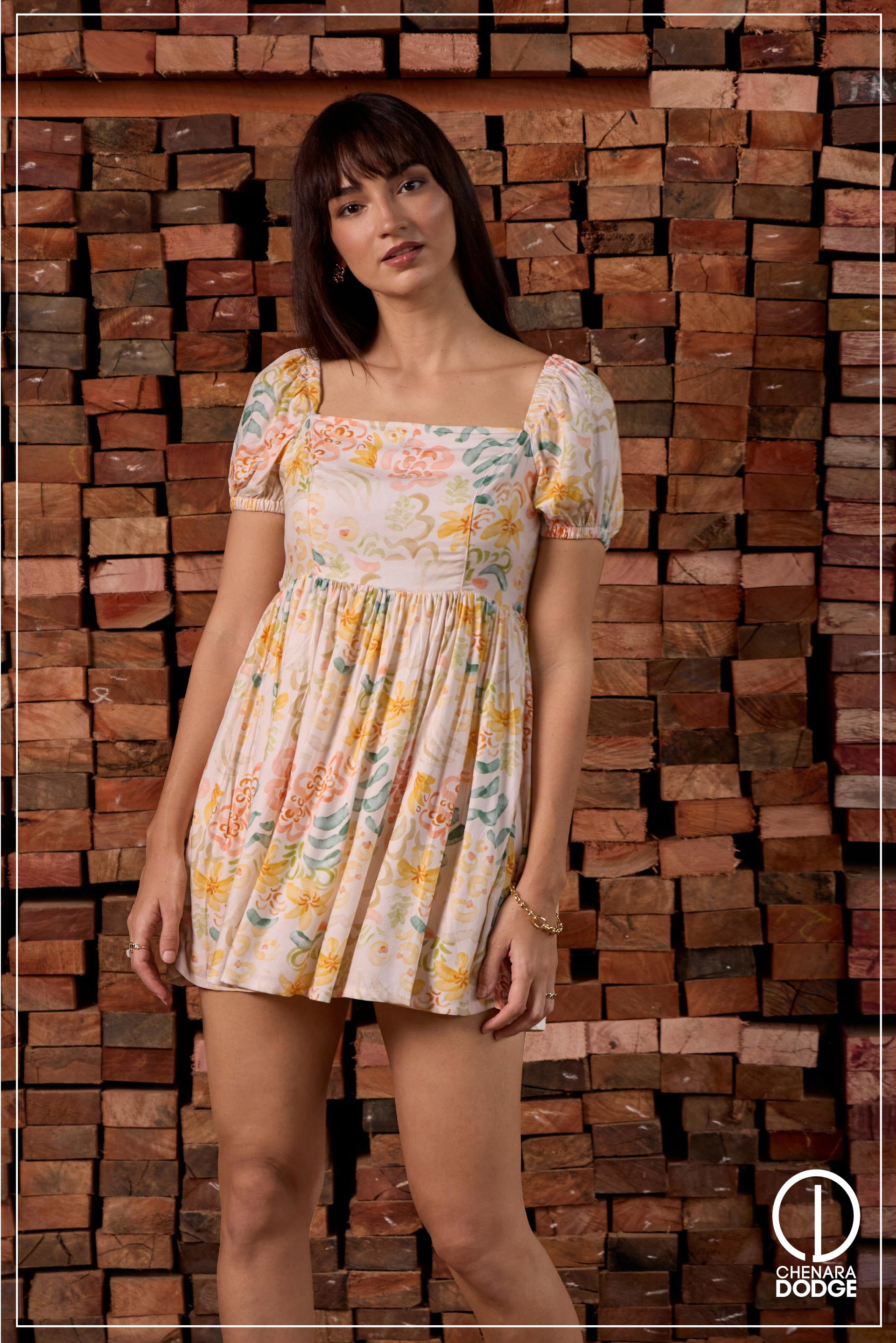 RAE PUFF SLEEVE BABYDOLL DRESS