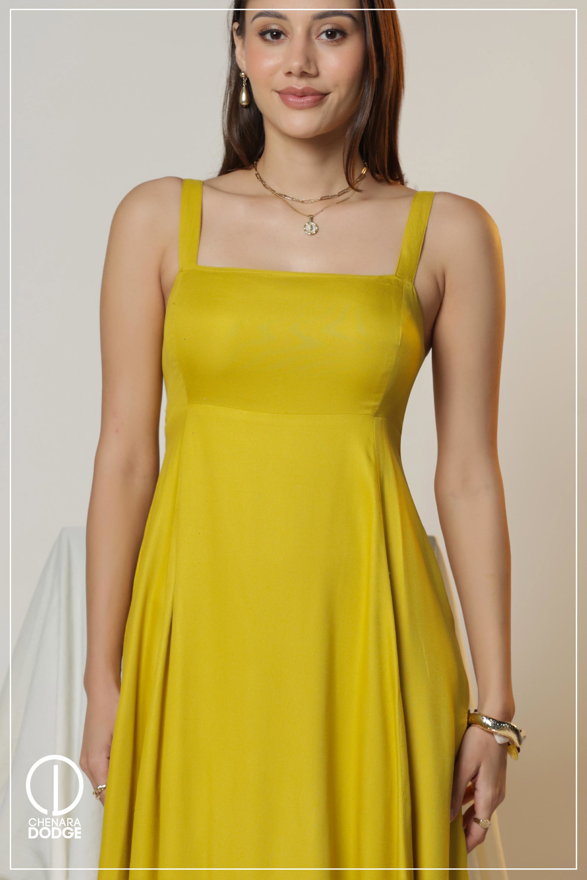 ROMAIN THICK STRAP MAXI DRESS