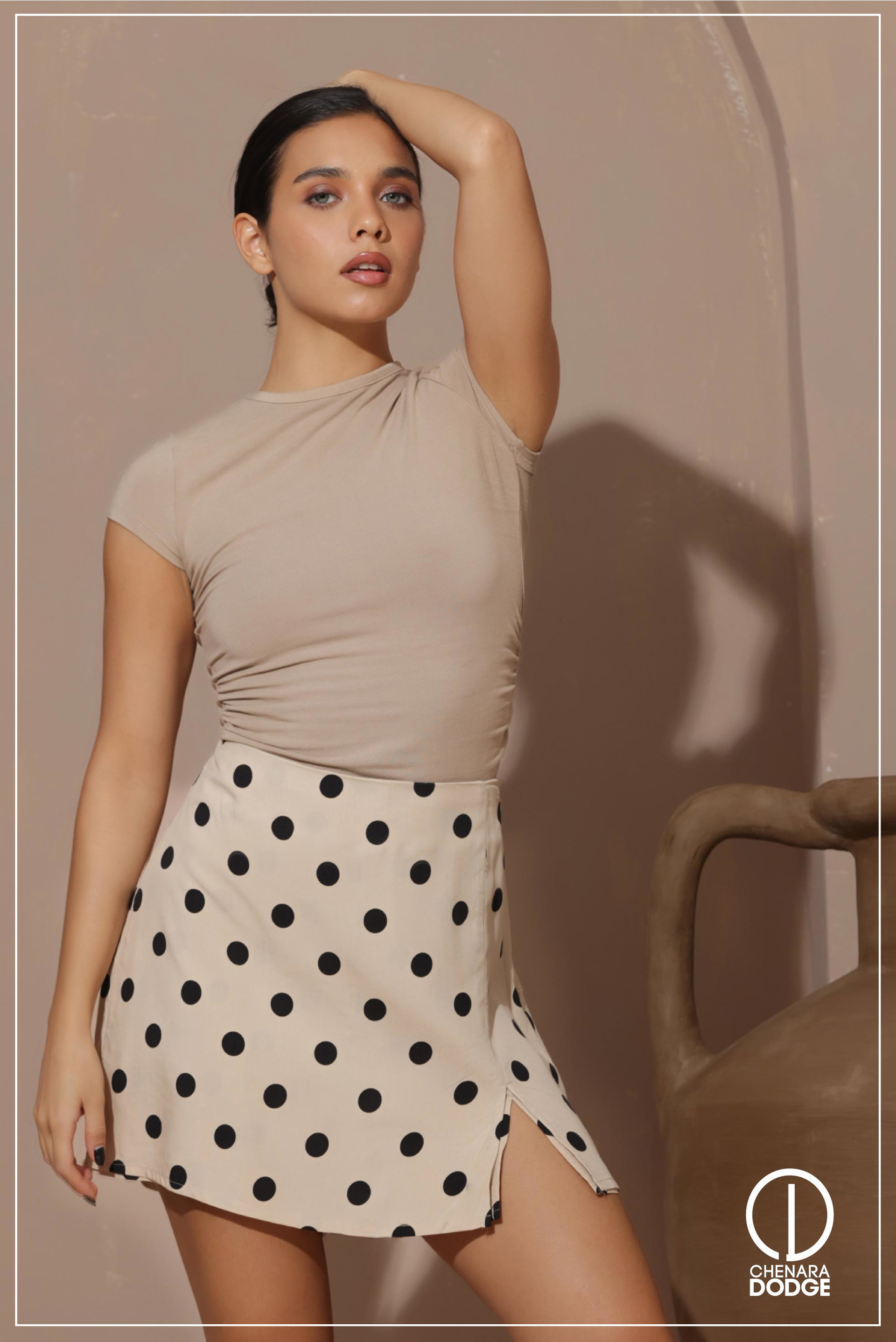 ROZANNE FRONT WRAP MINI SKORT