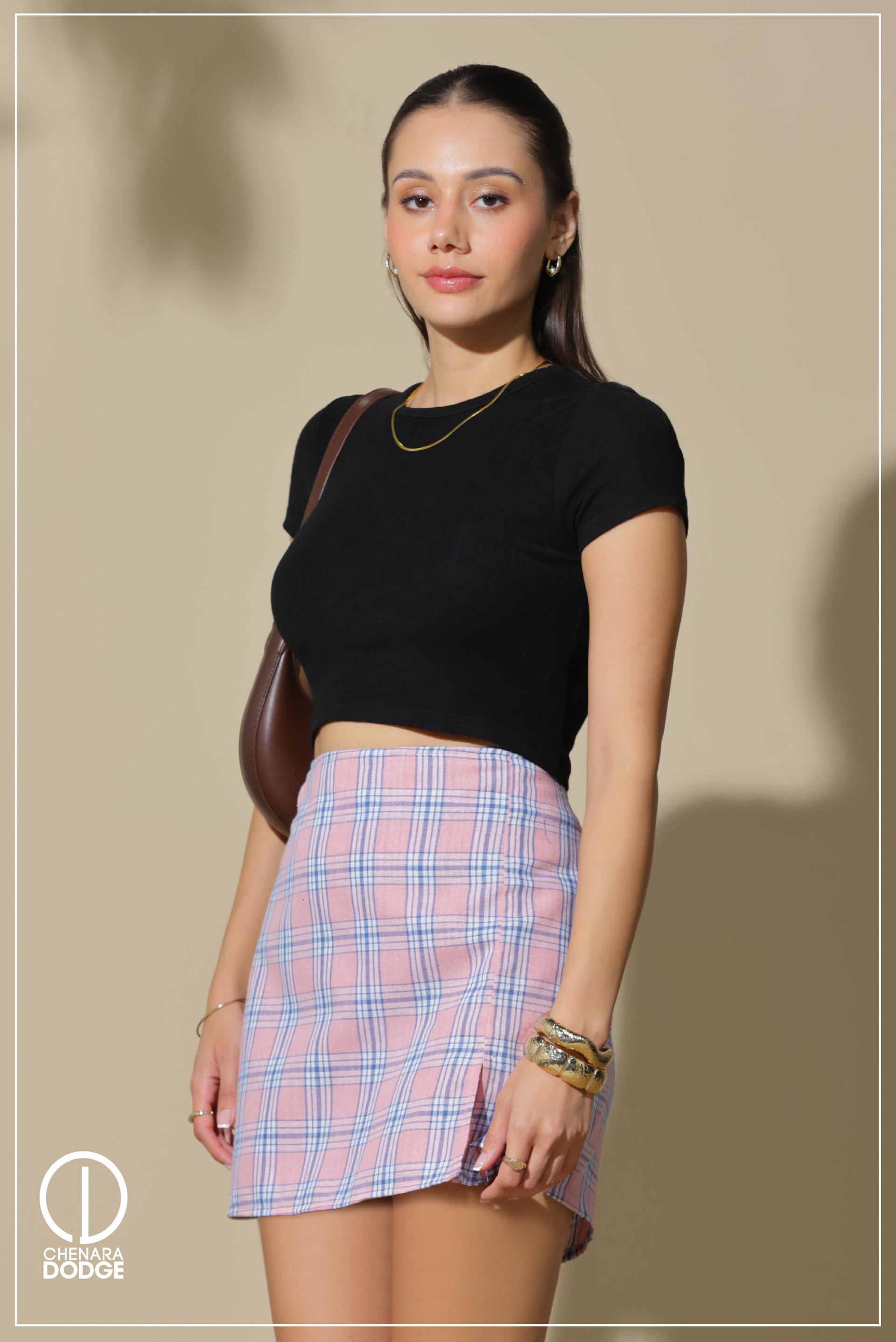 ROZANNE FRONT WRAP MINI SKORT