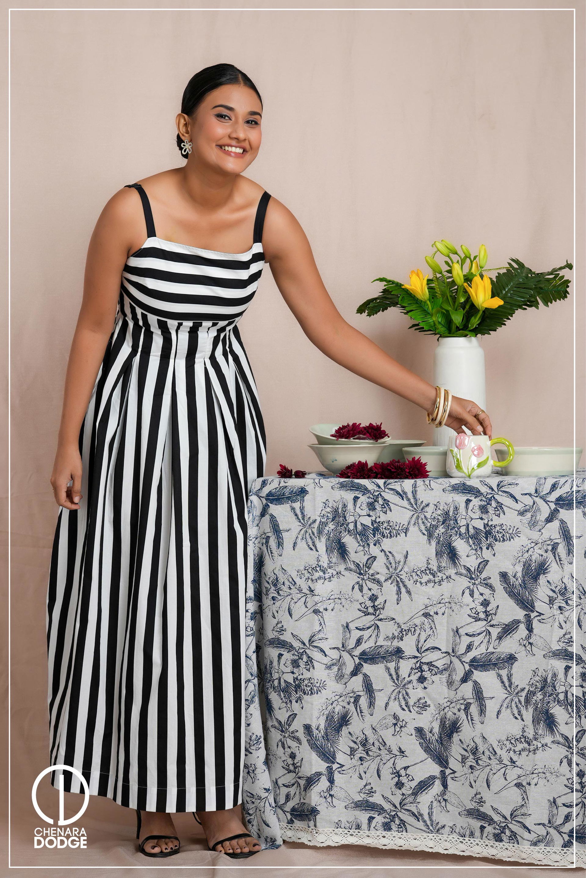 SAHARA PINTUCK MAXI DRESS
