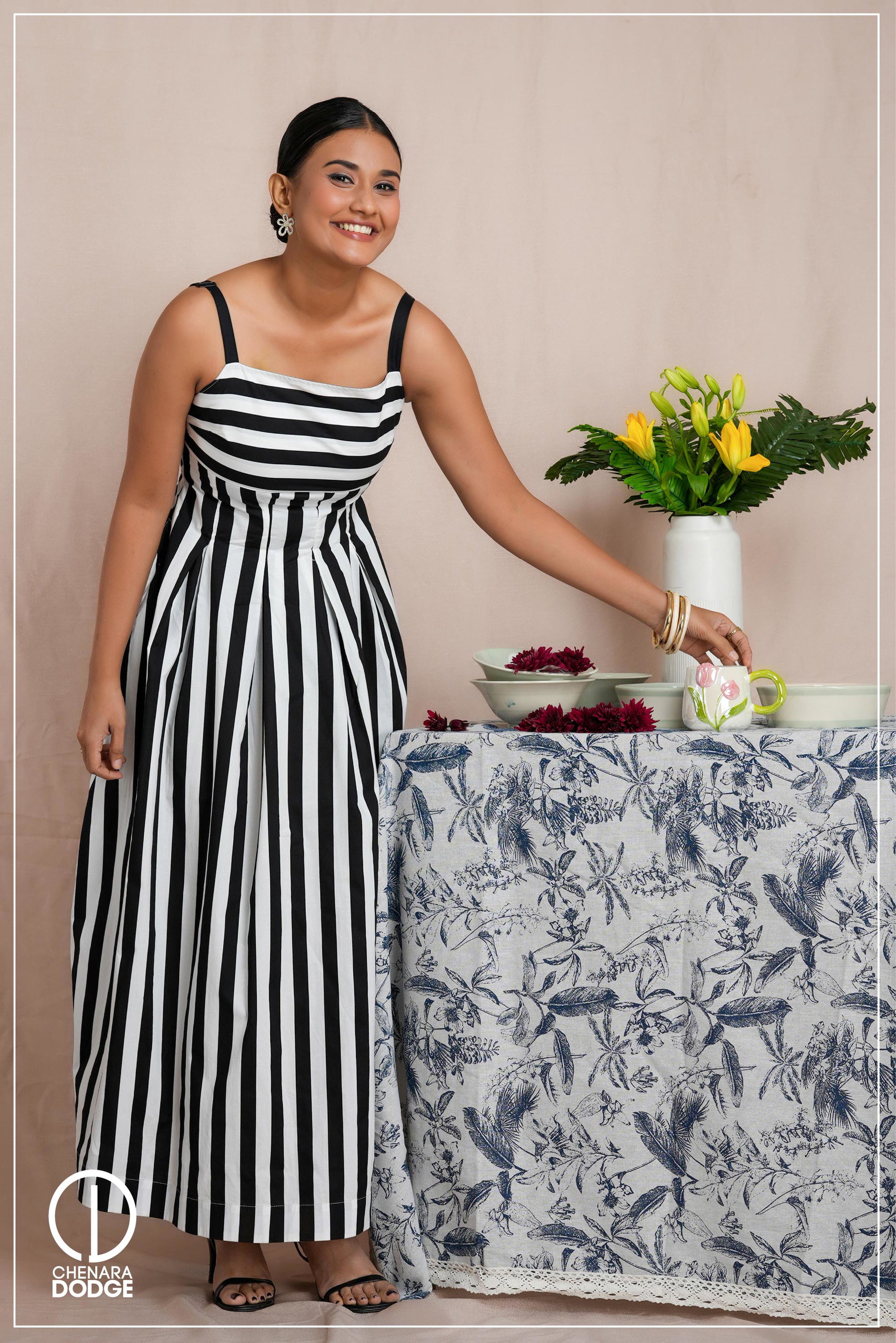 SAHARA PINTUCK MAXI DRESS