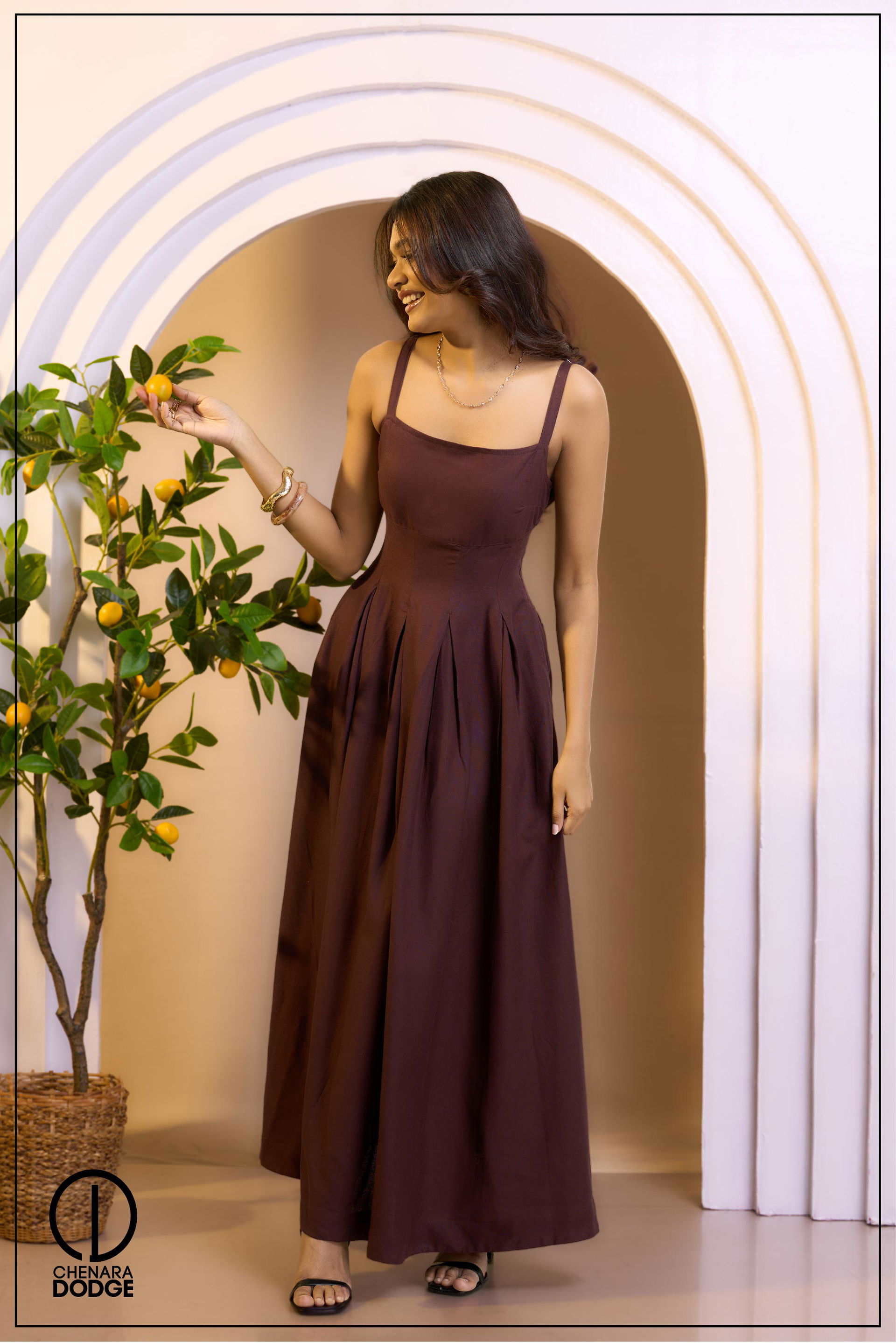 SAHARA PINTUCK MAXI DRESS