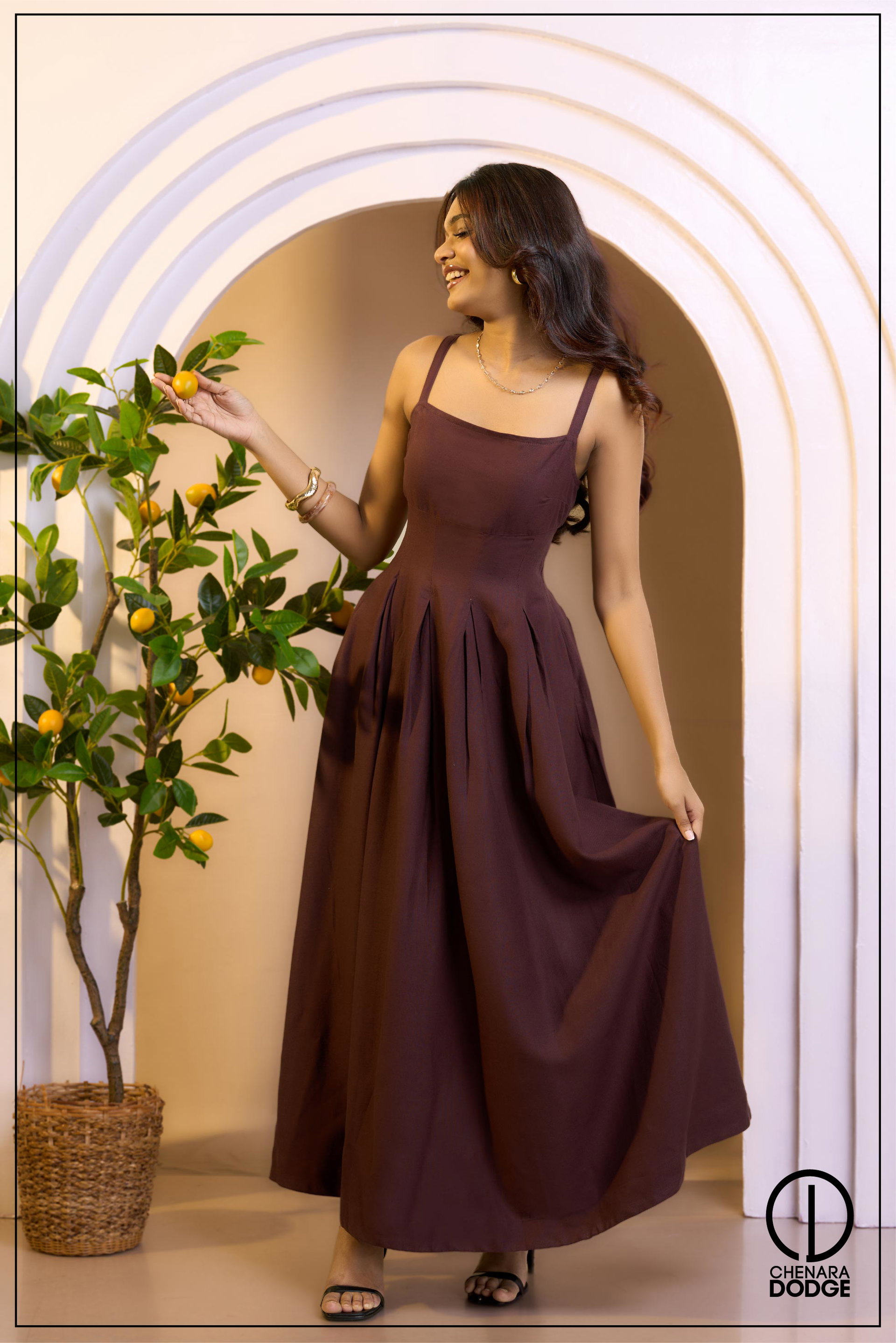 SAHARA PINTUCK MAXI DRESS
