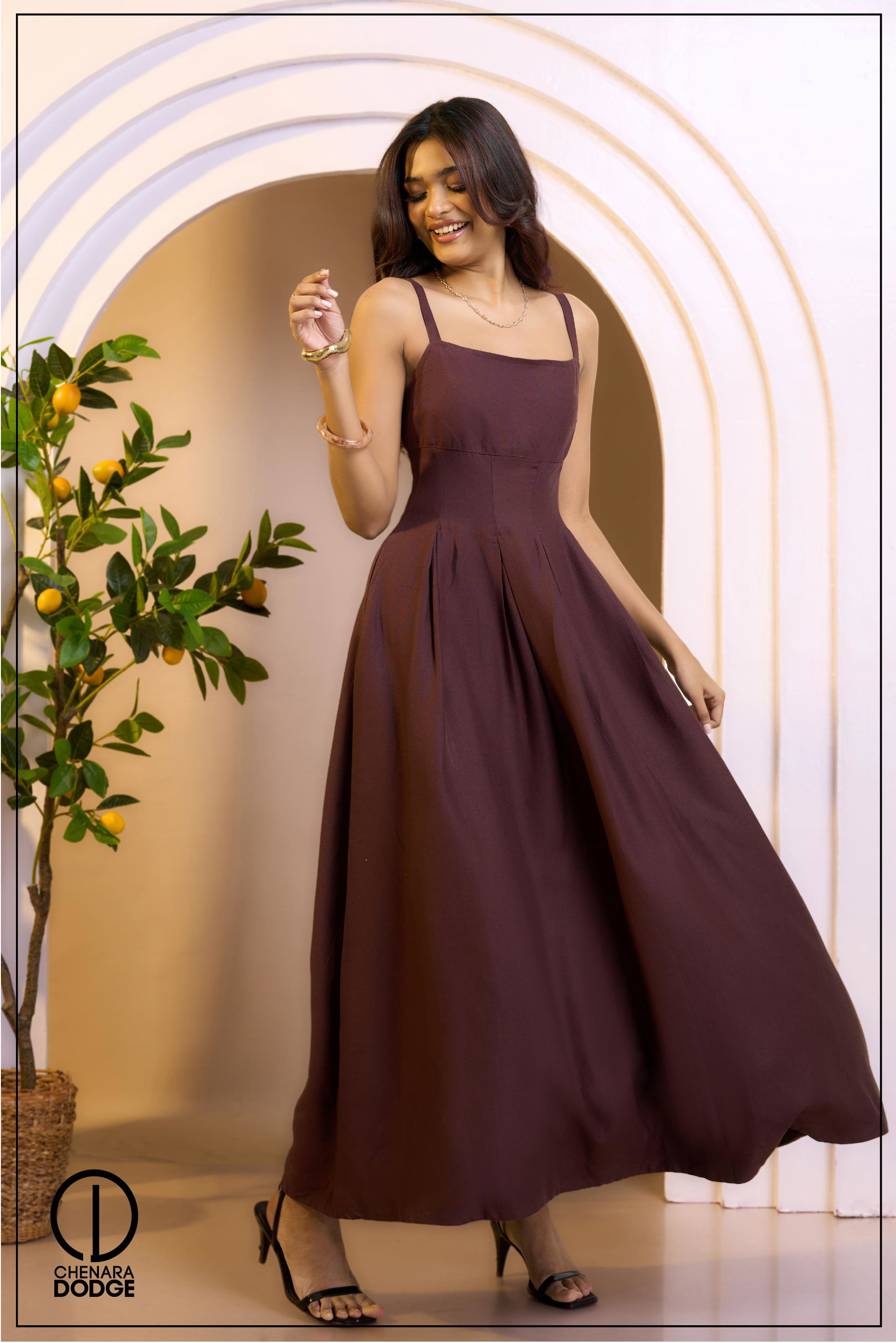 SAHARA PINTUCK MAXI DRESS