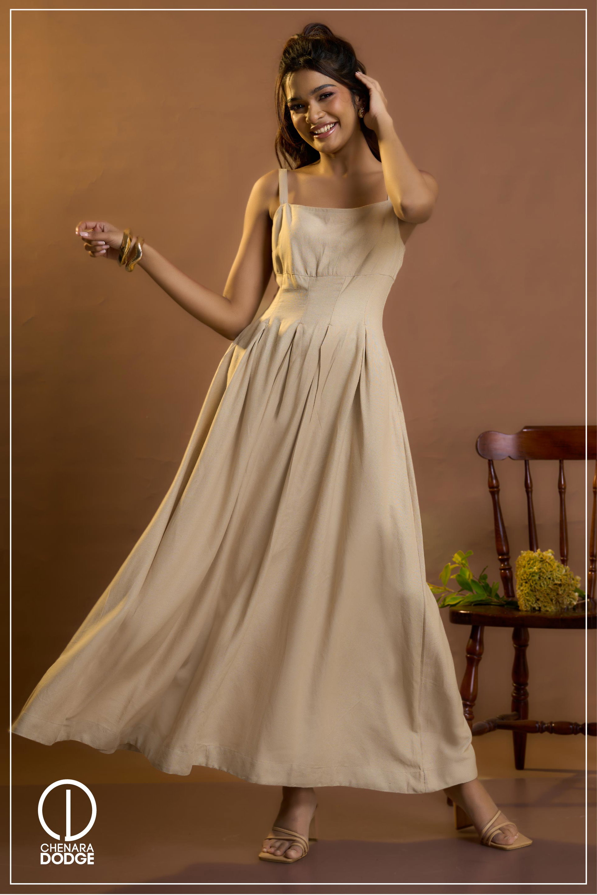SAHARA PINTUCK MAXI DRESS