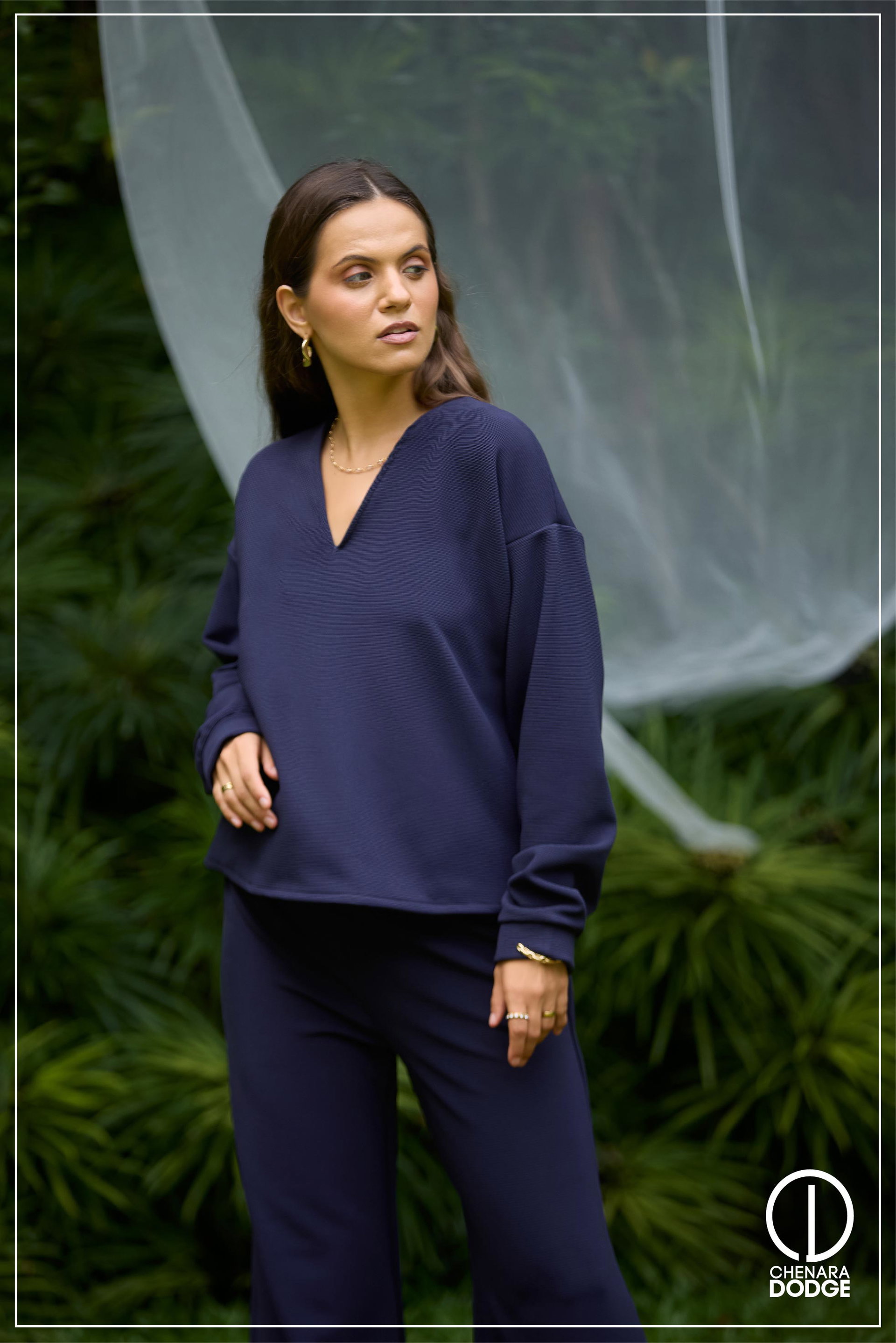 SARA V - NECK TOP AND PANT SET