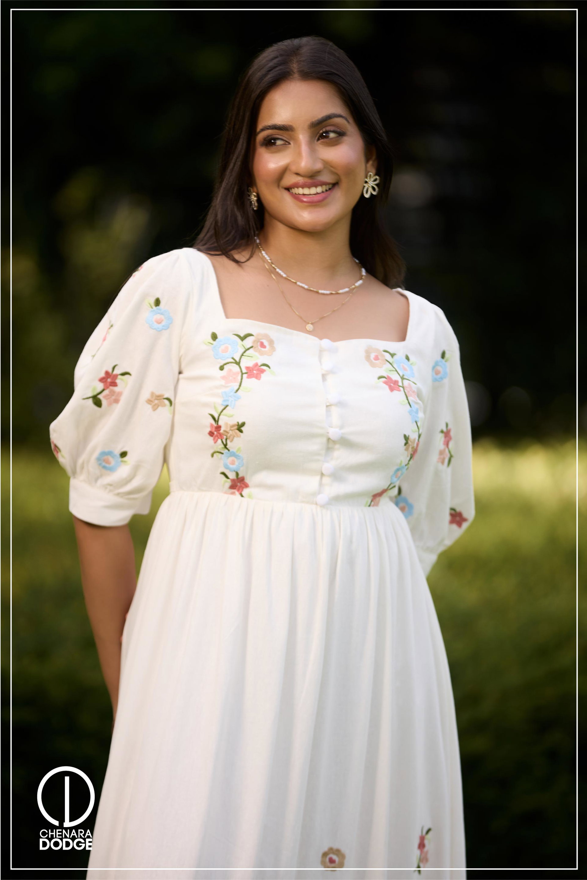 SASHA EMBROIDERED MAXI DRESS