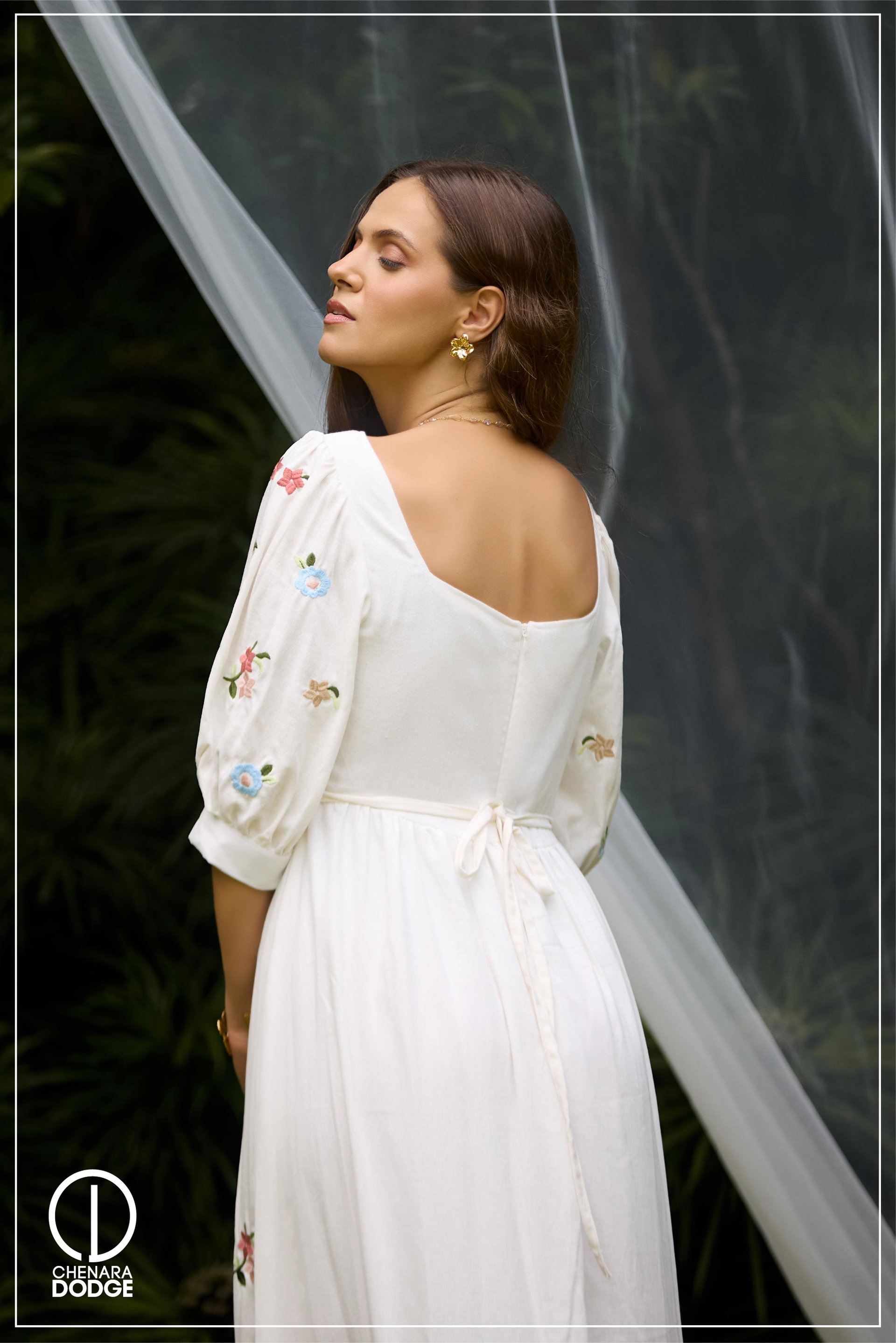 SASHA EMBROIDERED MAXI DRESS