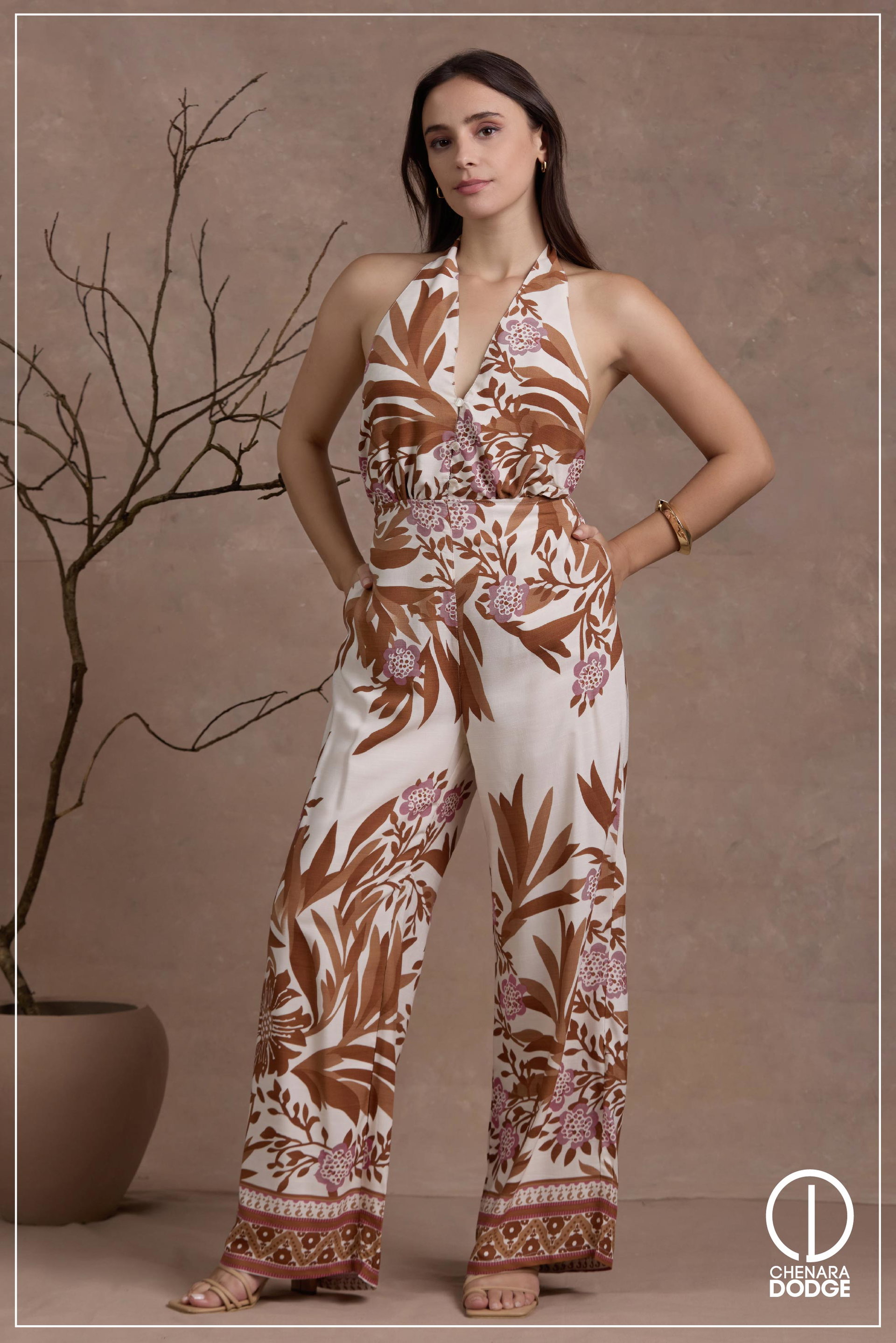 SEILA DEEP NECK JUMPSUIT