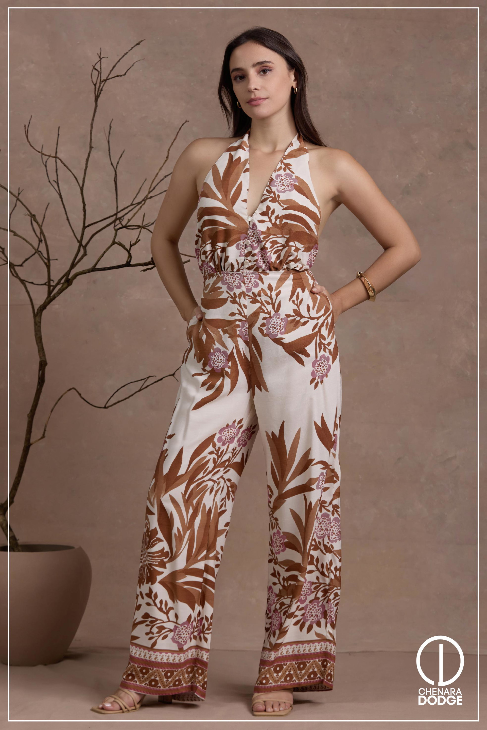 SEILA DEEP NECK JUMPSUIT