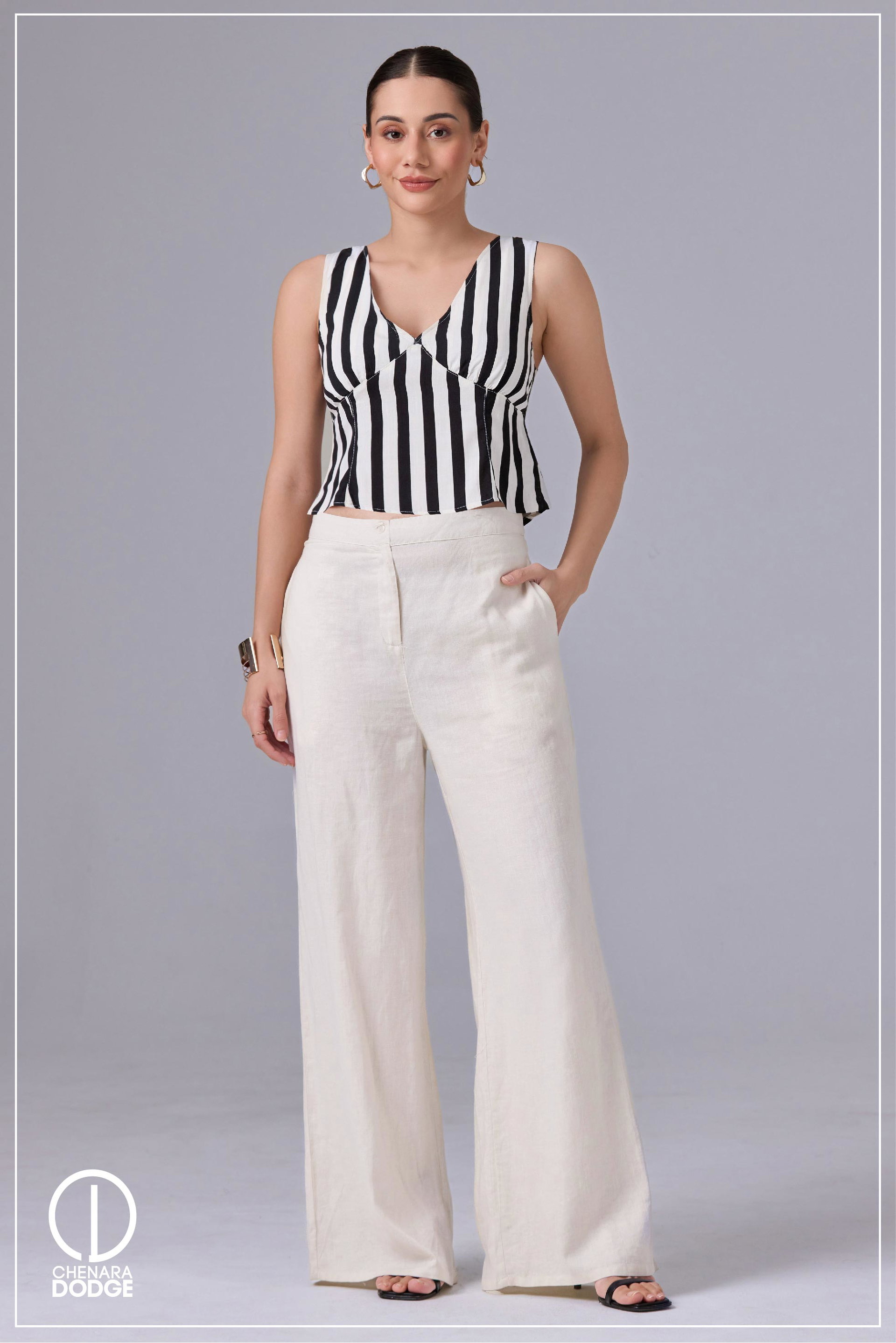 SELENE V NECK BUSTIER TOP