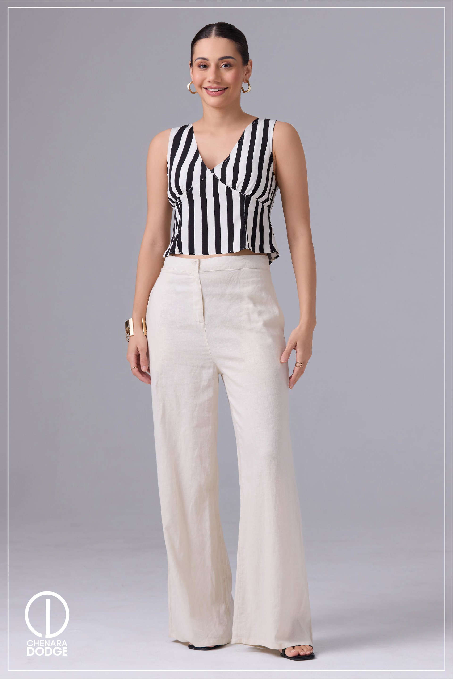 SELENE V NECK BUSTIER TOP