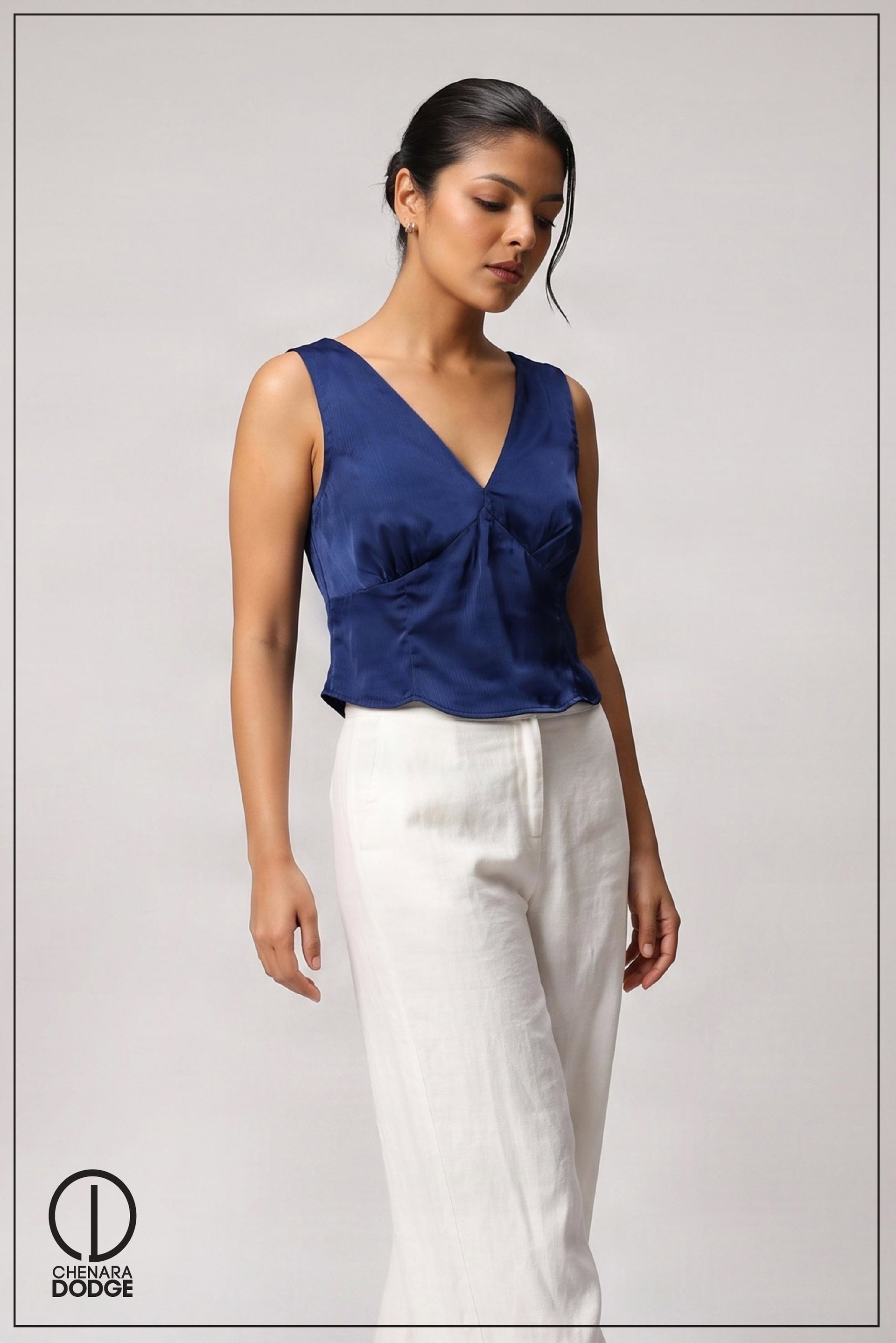 SELENE  LACE DETAILED TOP