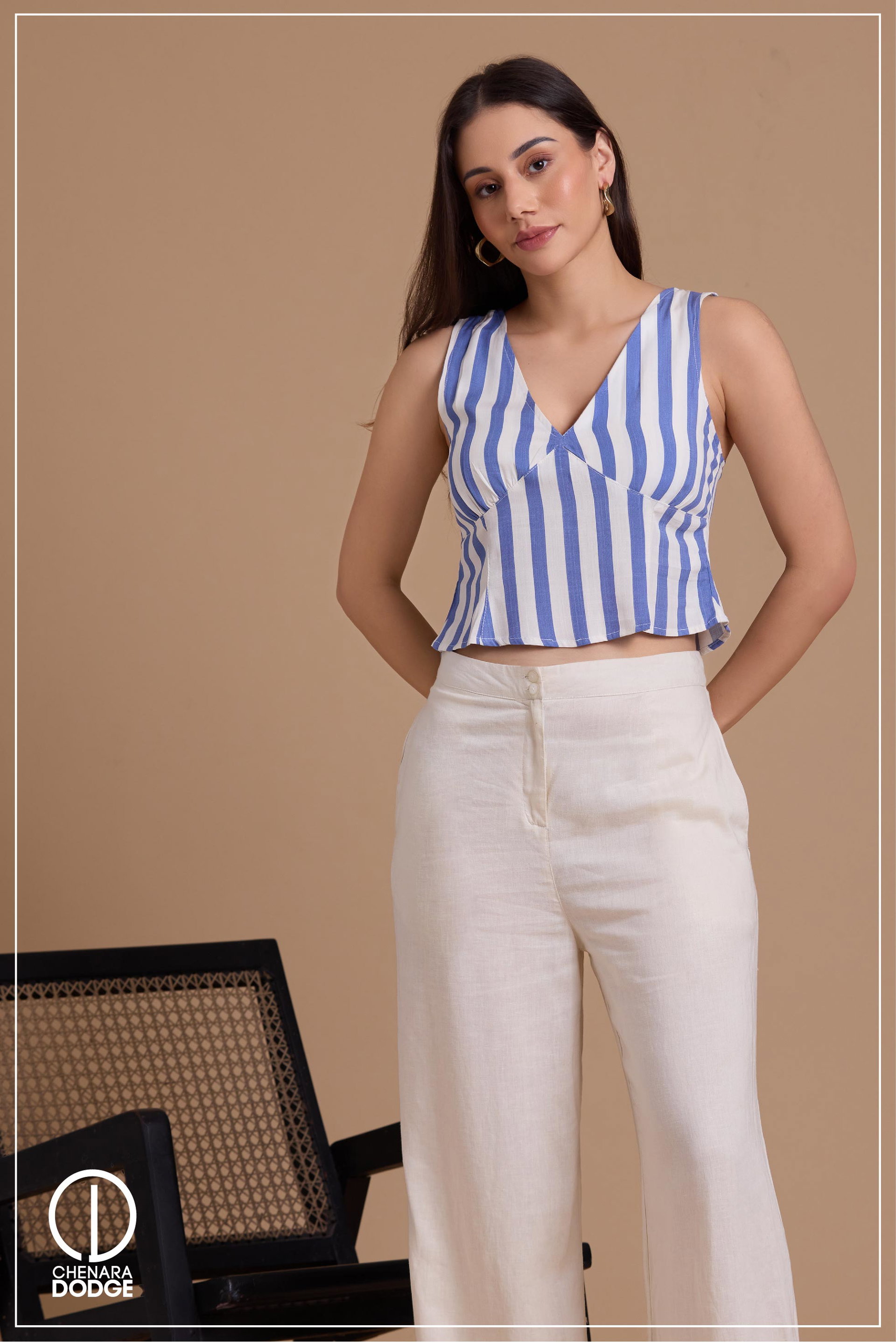 SELENE V NECK BUSTIER TOP