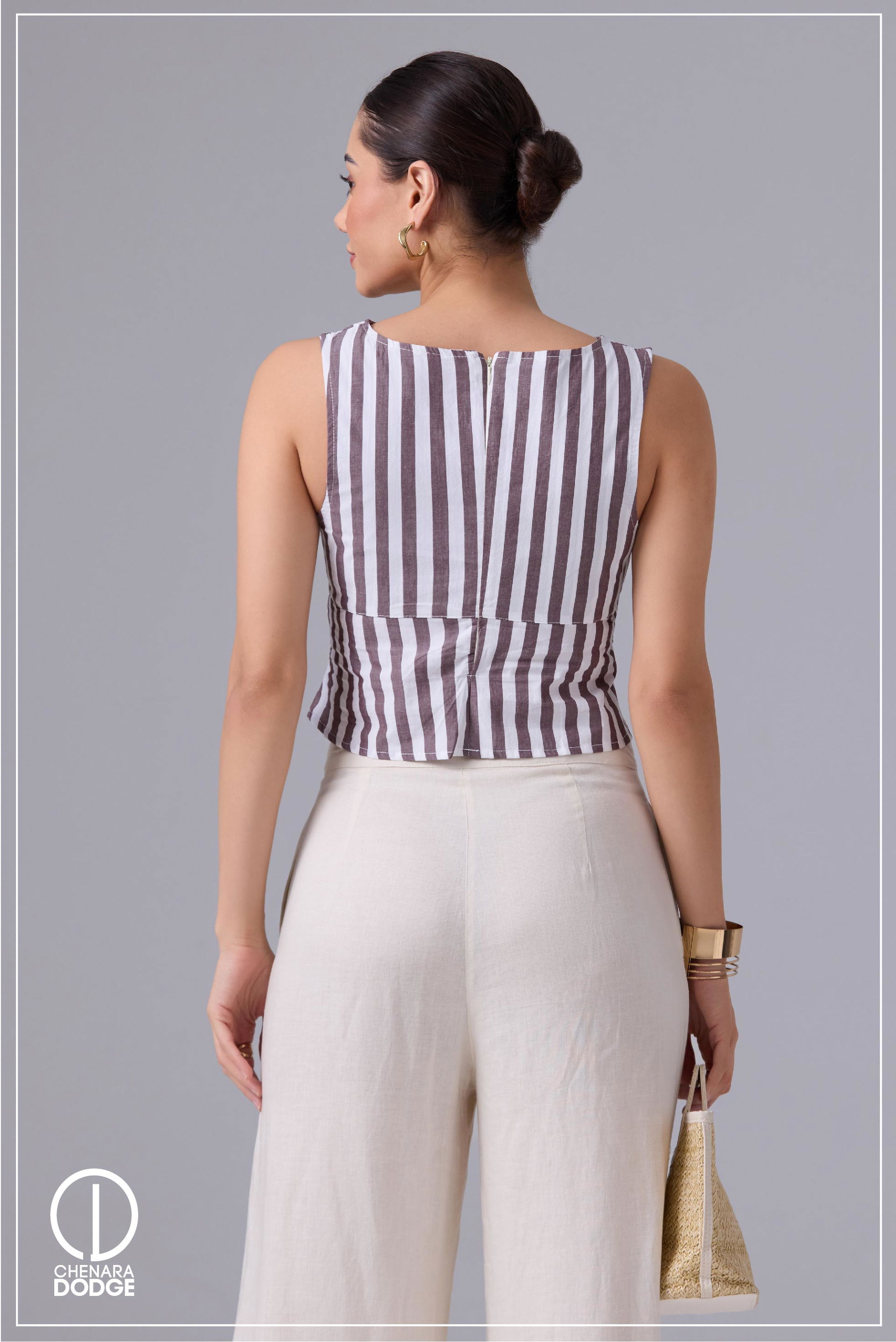 SELENE V NECK BUSTIER TOP