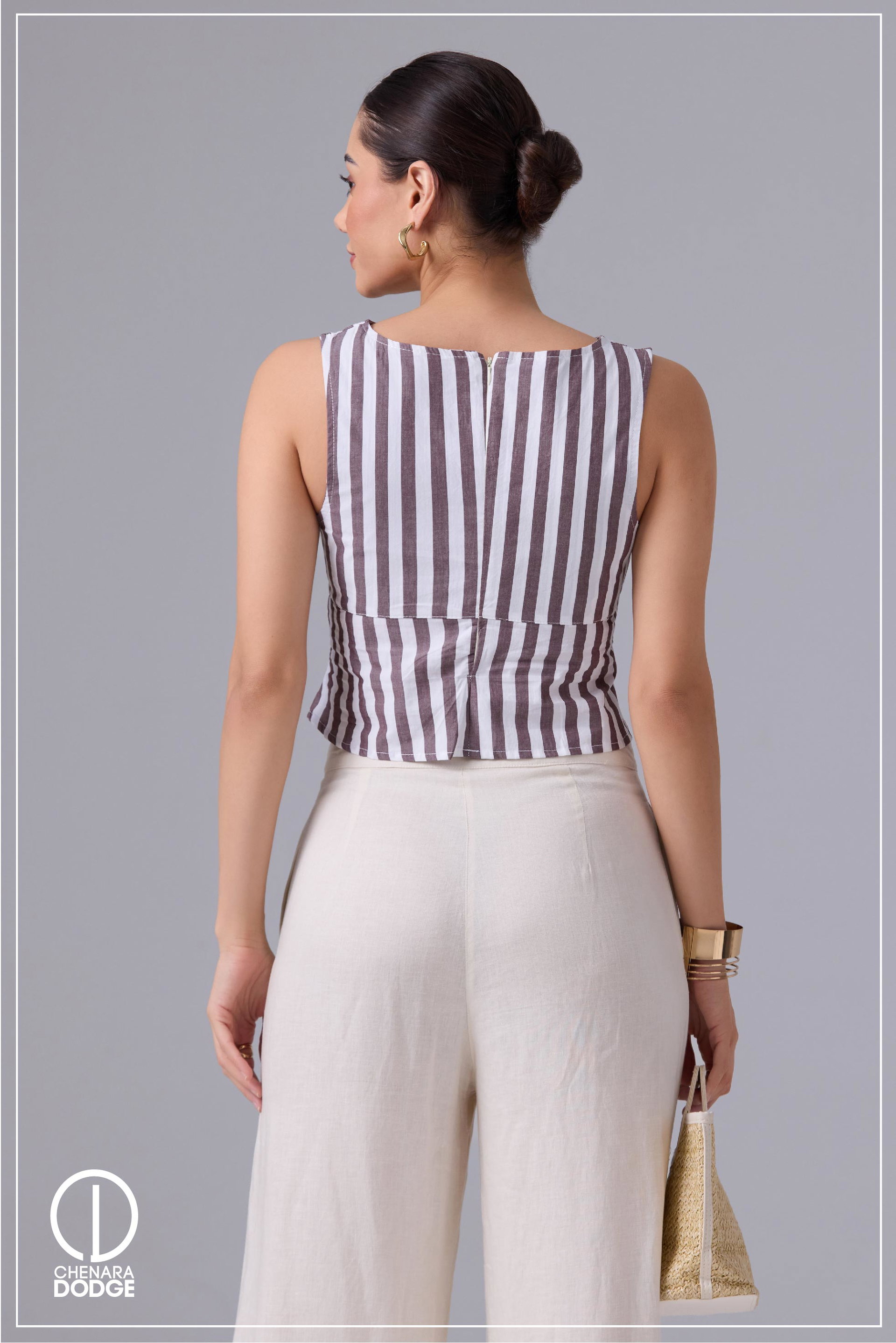 SELENE V NECK BUSTIER TOP