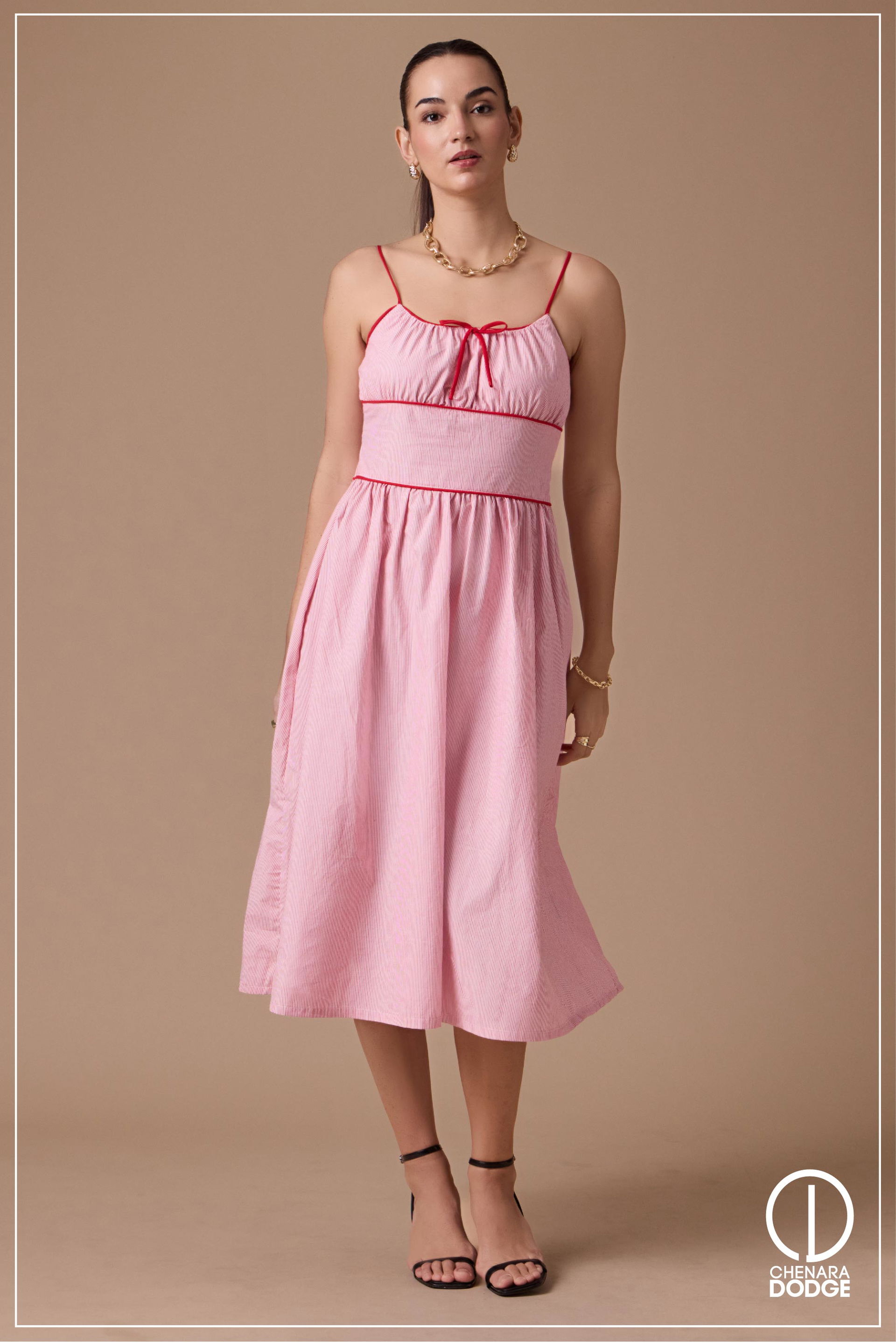 SEPHORA CONTRAST MIDI DRESS