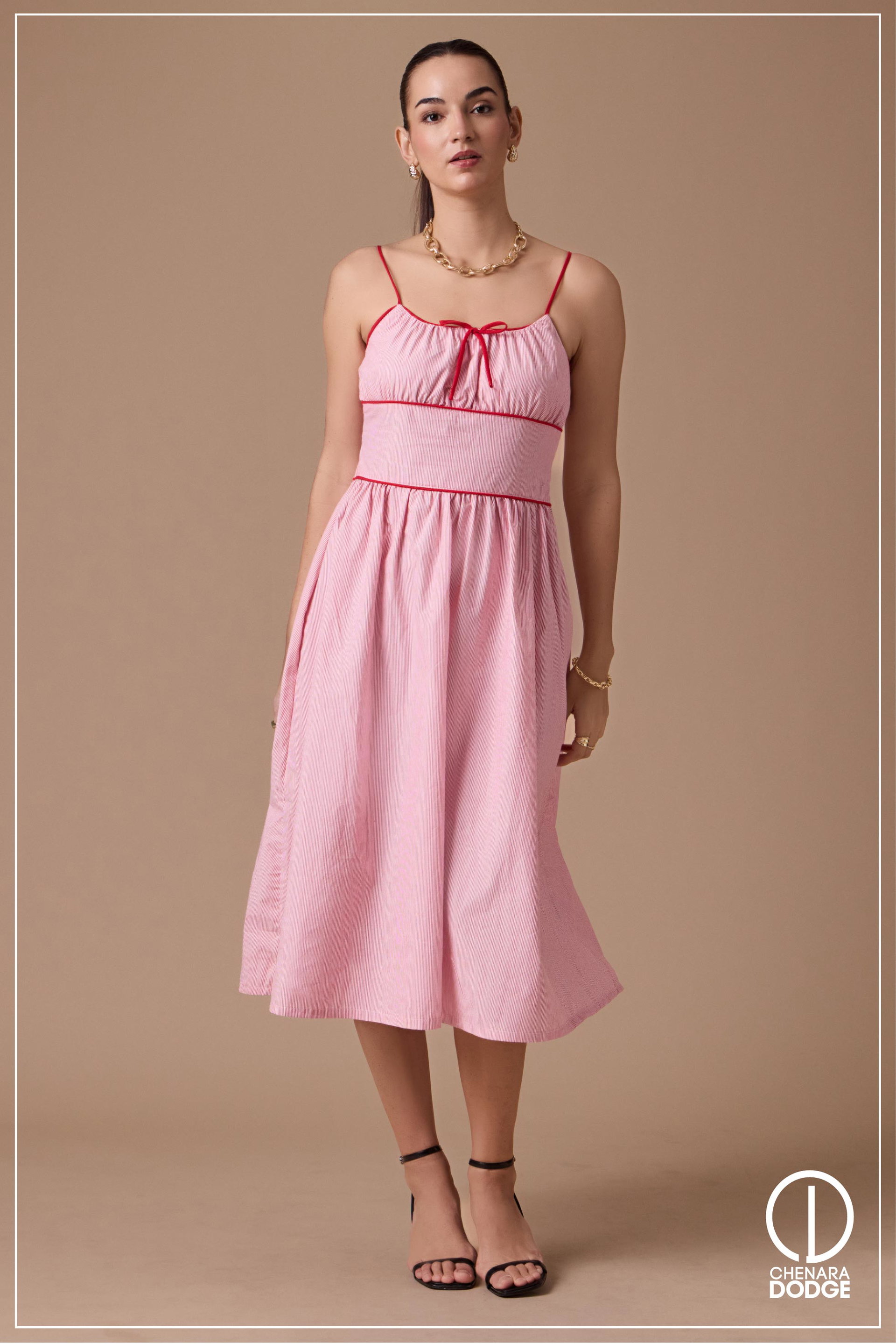 SEPHORA CONTRAST MIDI DRESS