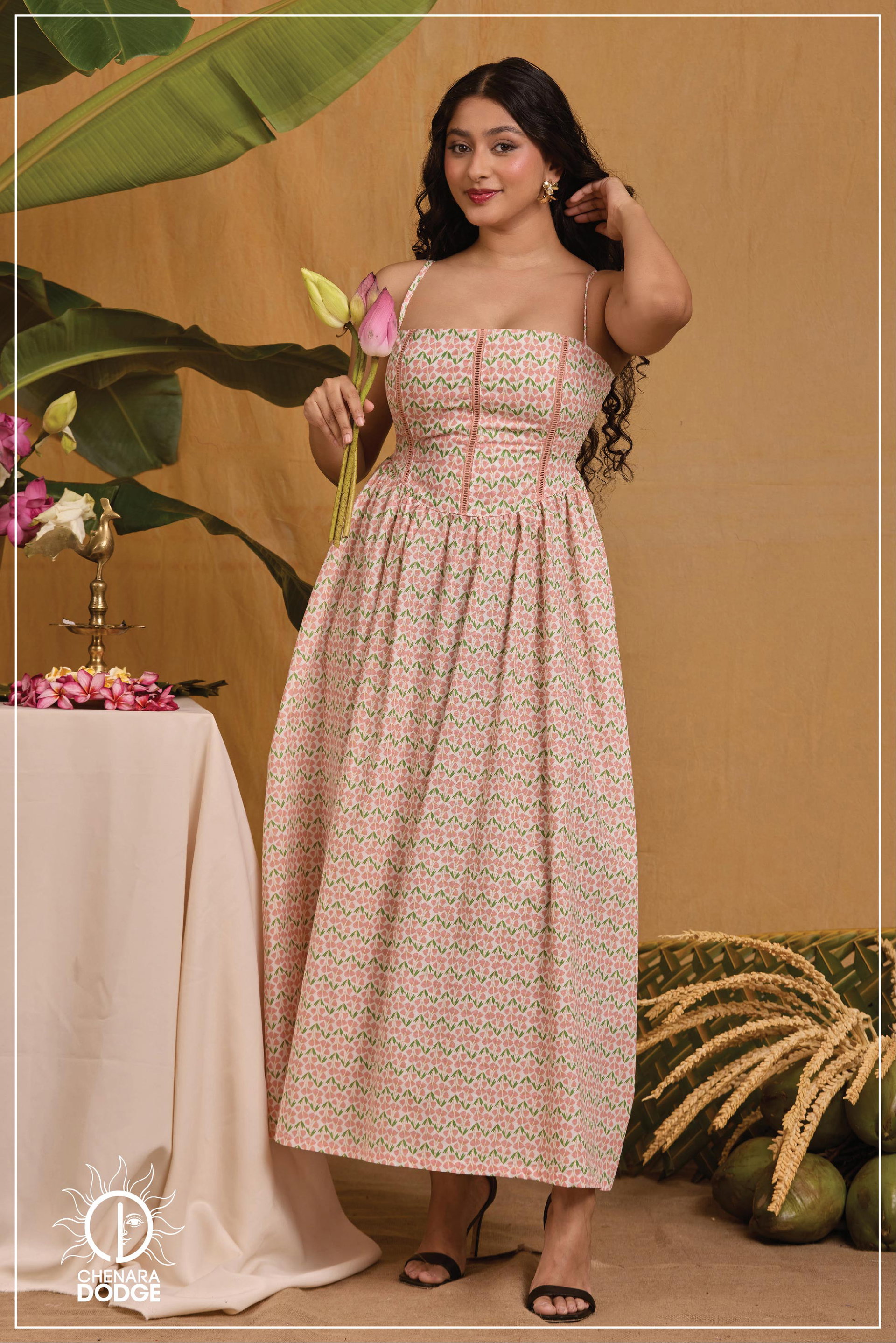 SERENA FLORAL BOHEMIAN MAXI DRESS