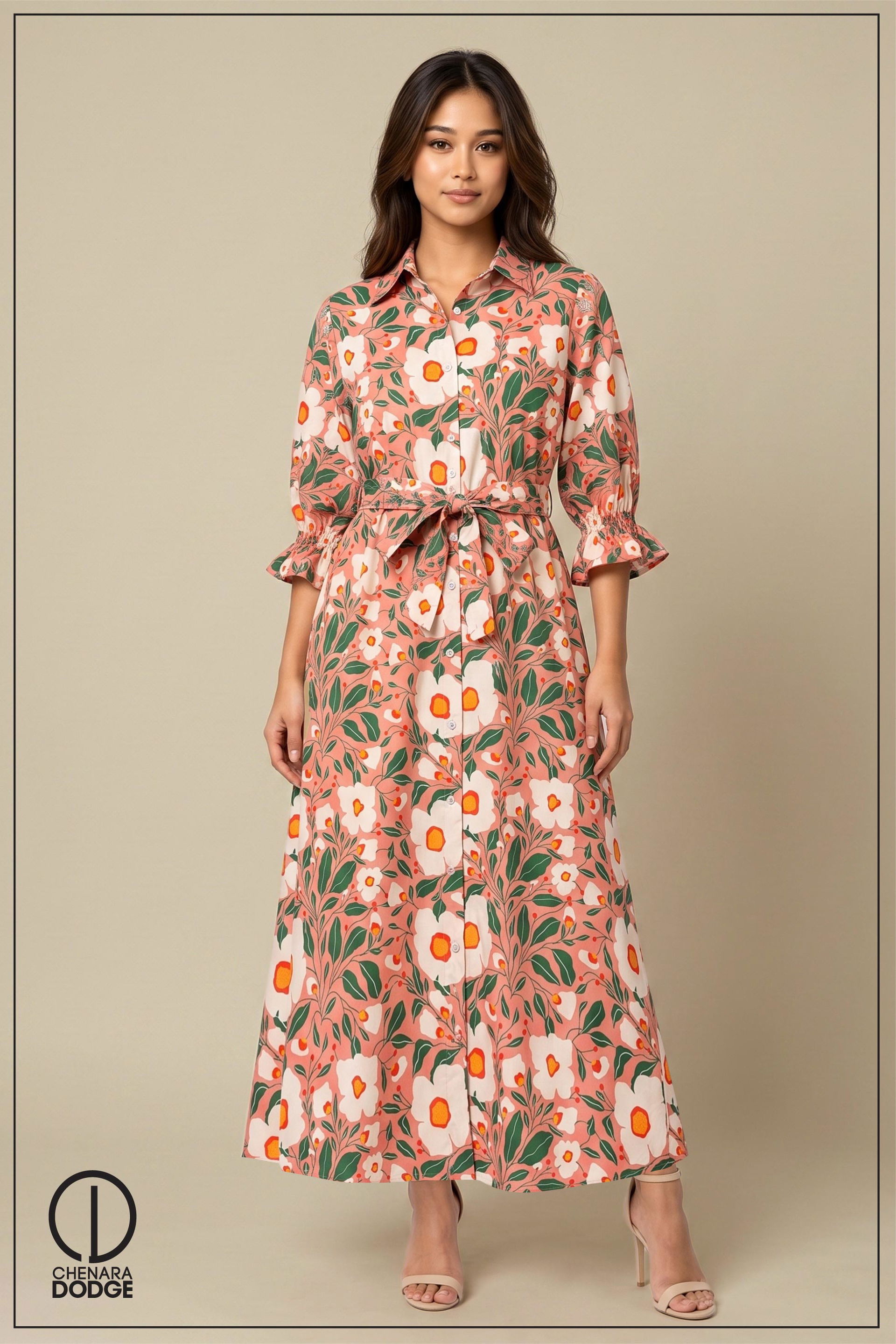 SHIRA BUTTON DOWN  MAXI DRESS