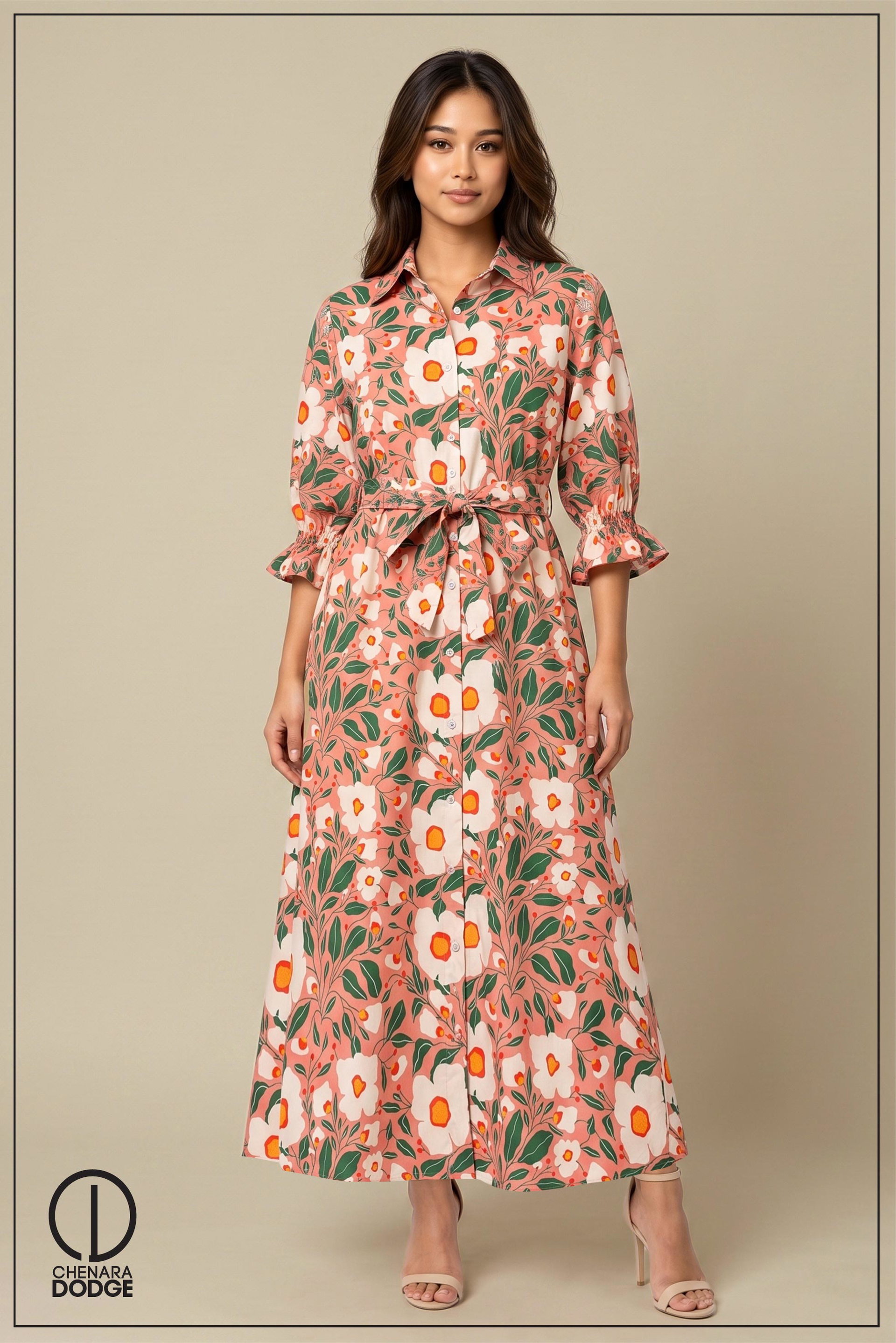 SHIRA BUTTON DOWN  MAXI DRESS
